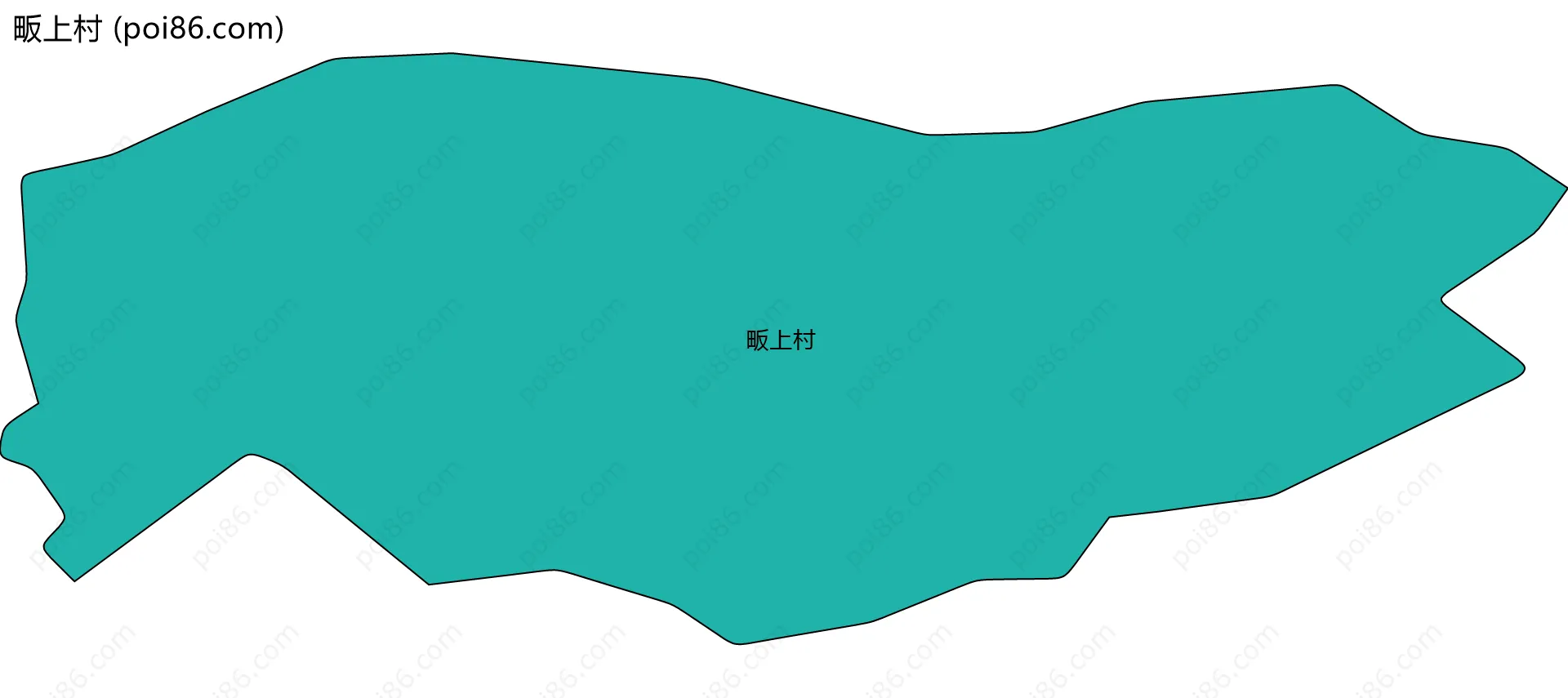 畈上村边界地图