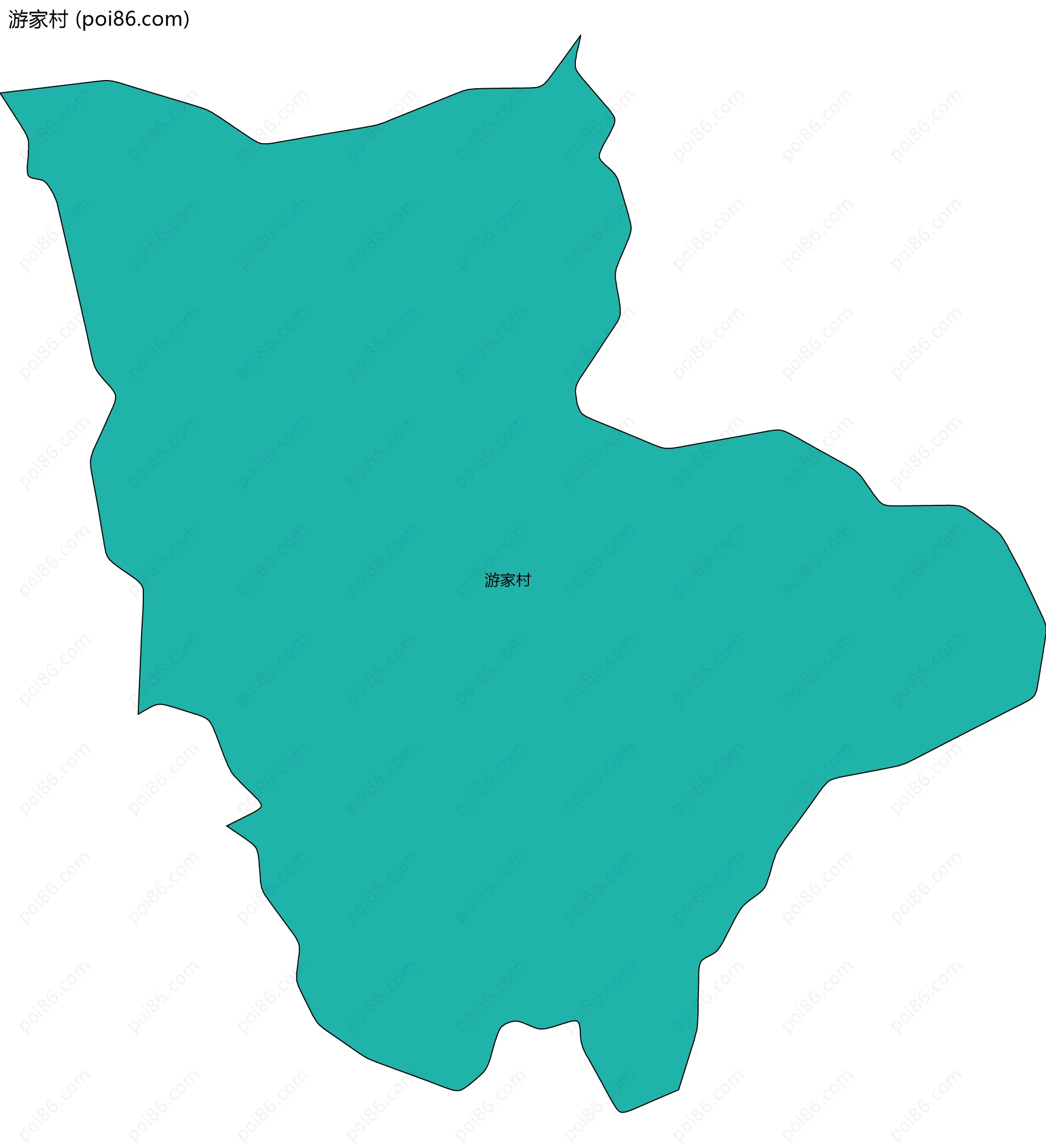 游家村边界地图