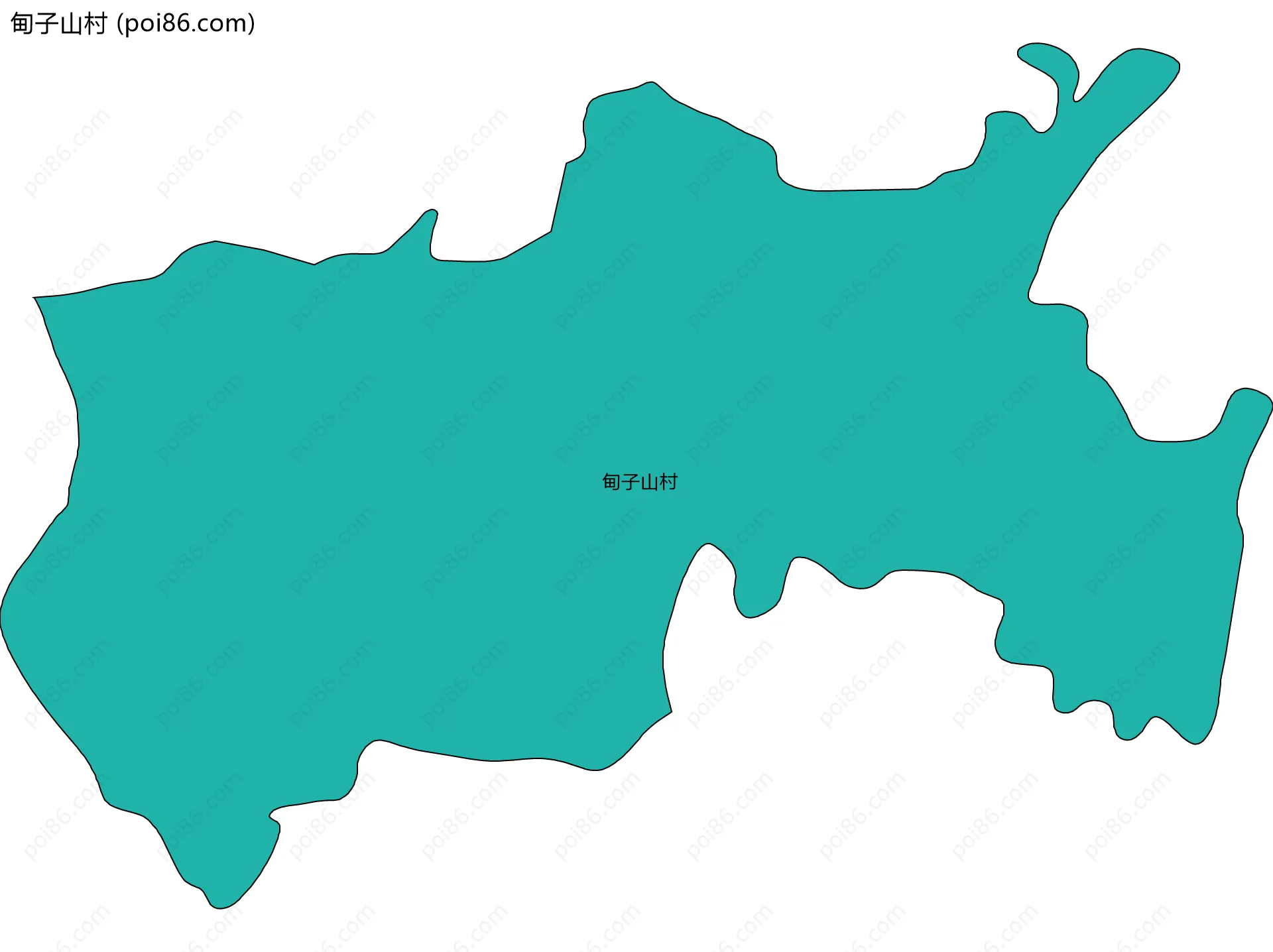 甸子山村边界地图