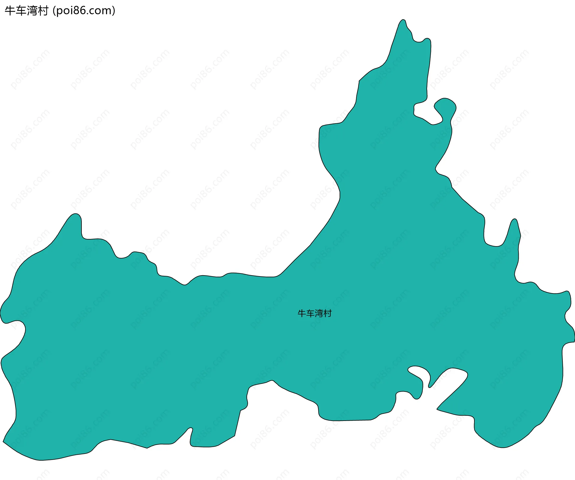牛车湾村边界地图