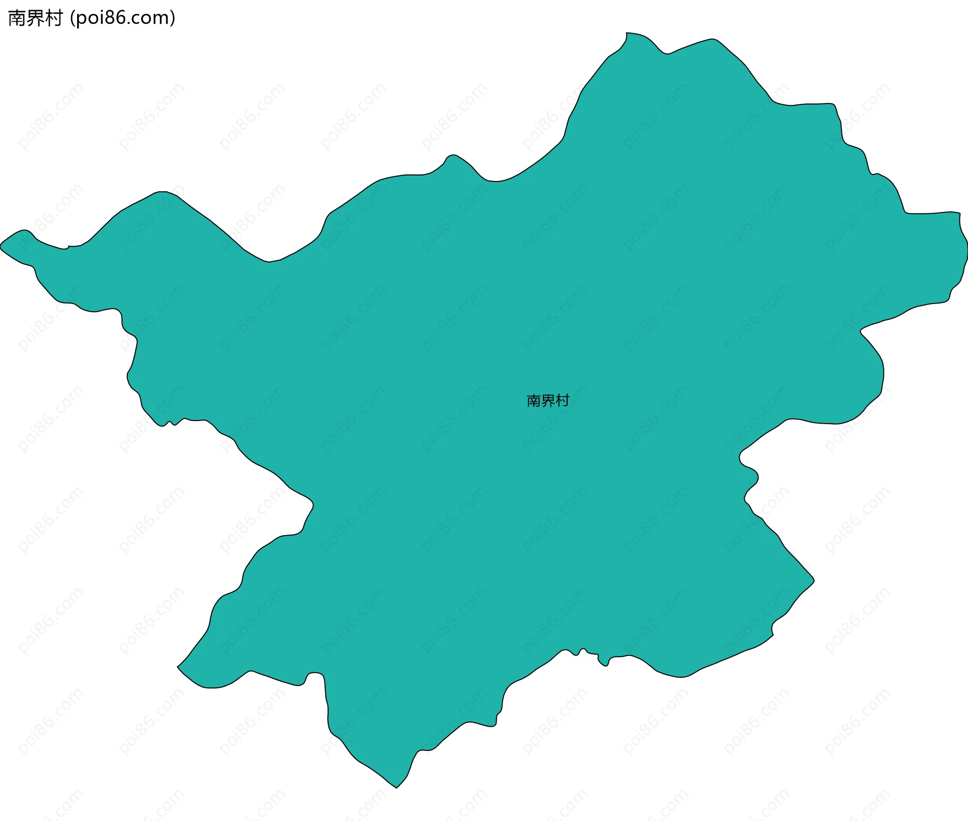 南界村边界地图