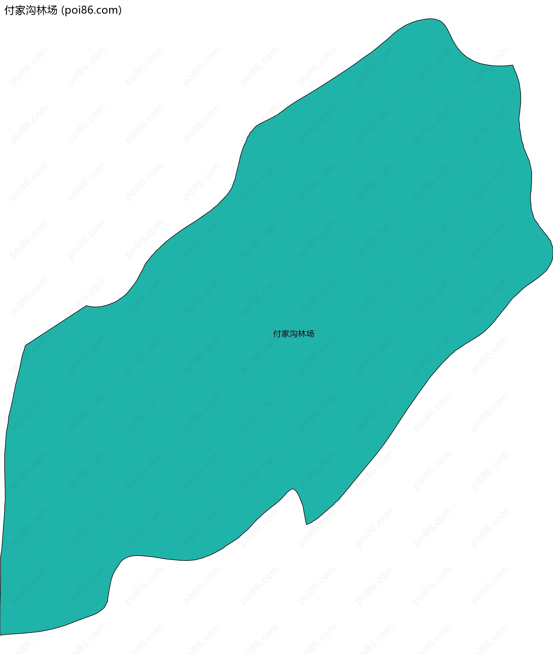 付家沟林场边界地图