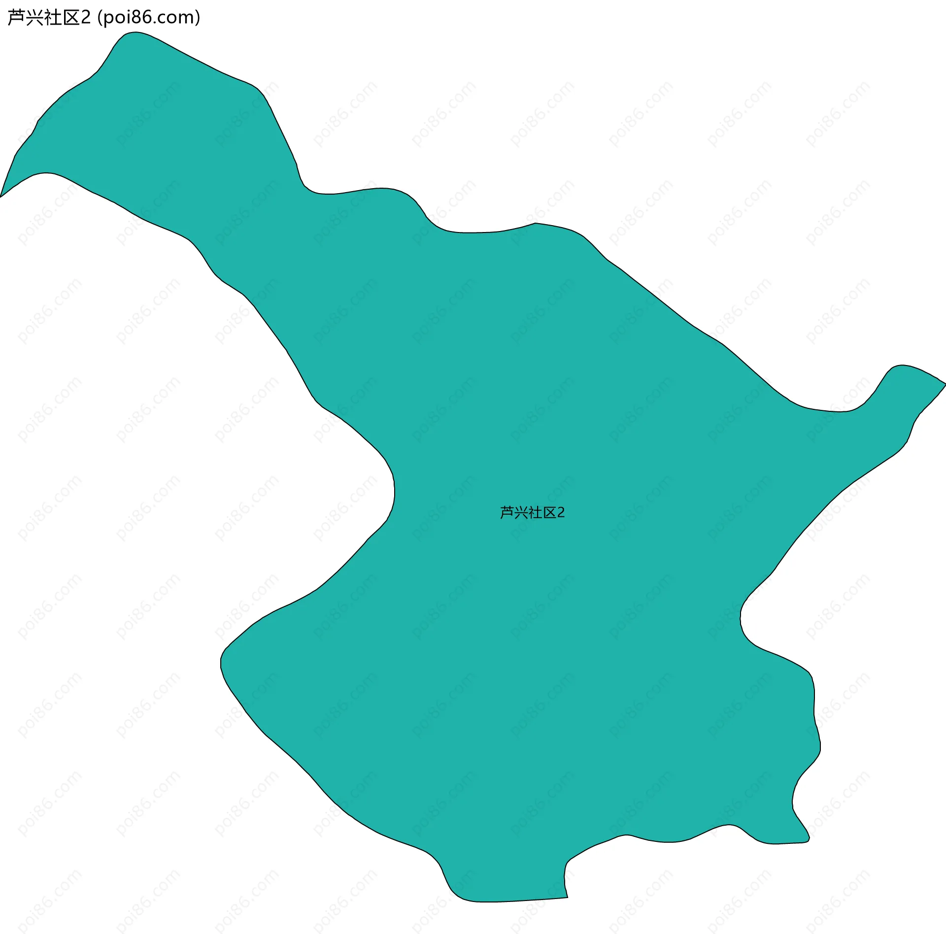 芦兴社区2边界地图