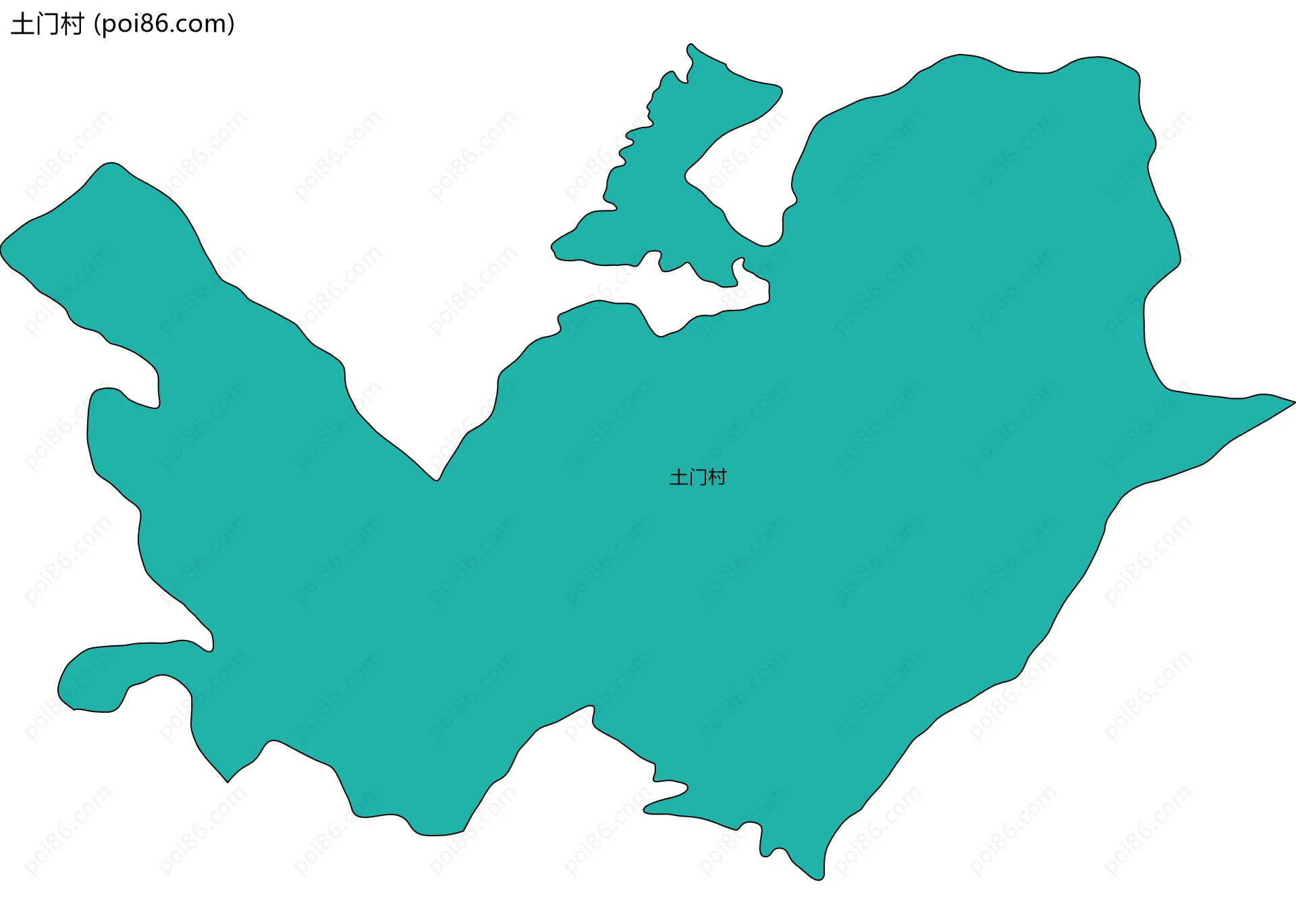 土门村边界地图