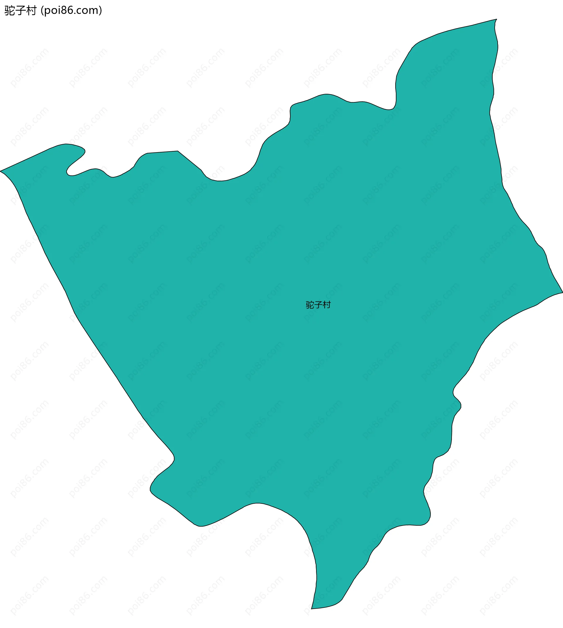 驼子村边界地图