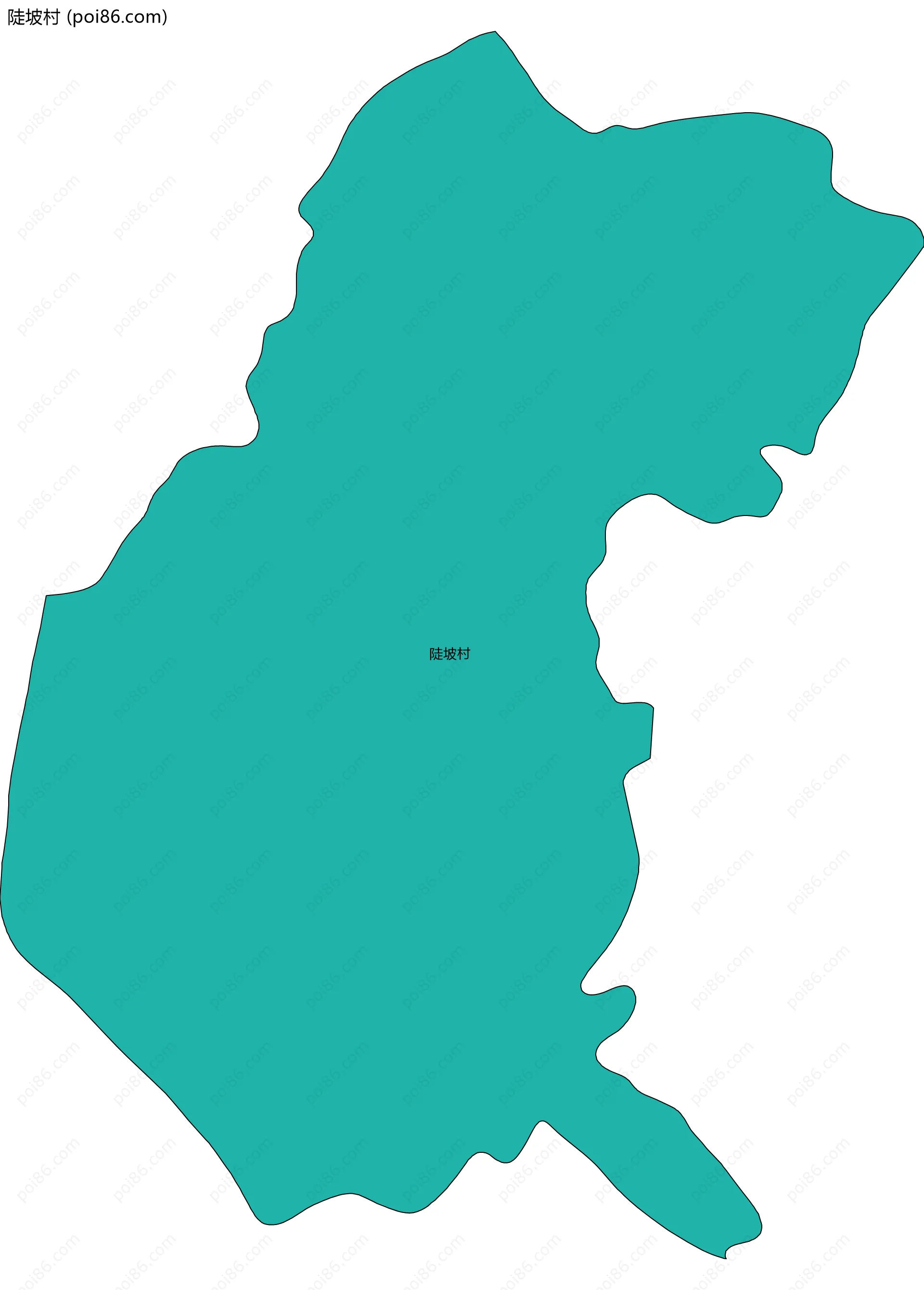 陡坡村边界地图