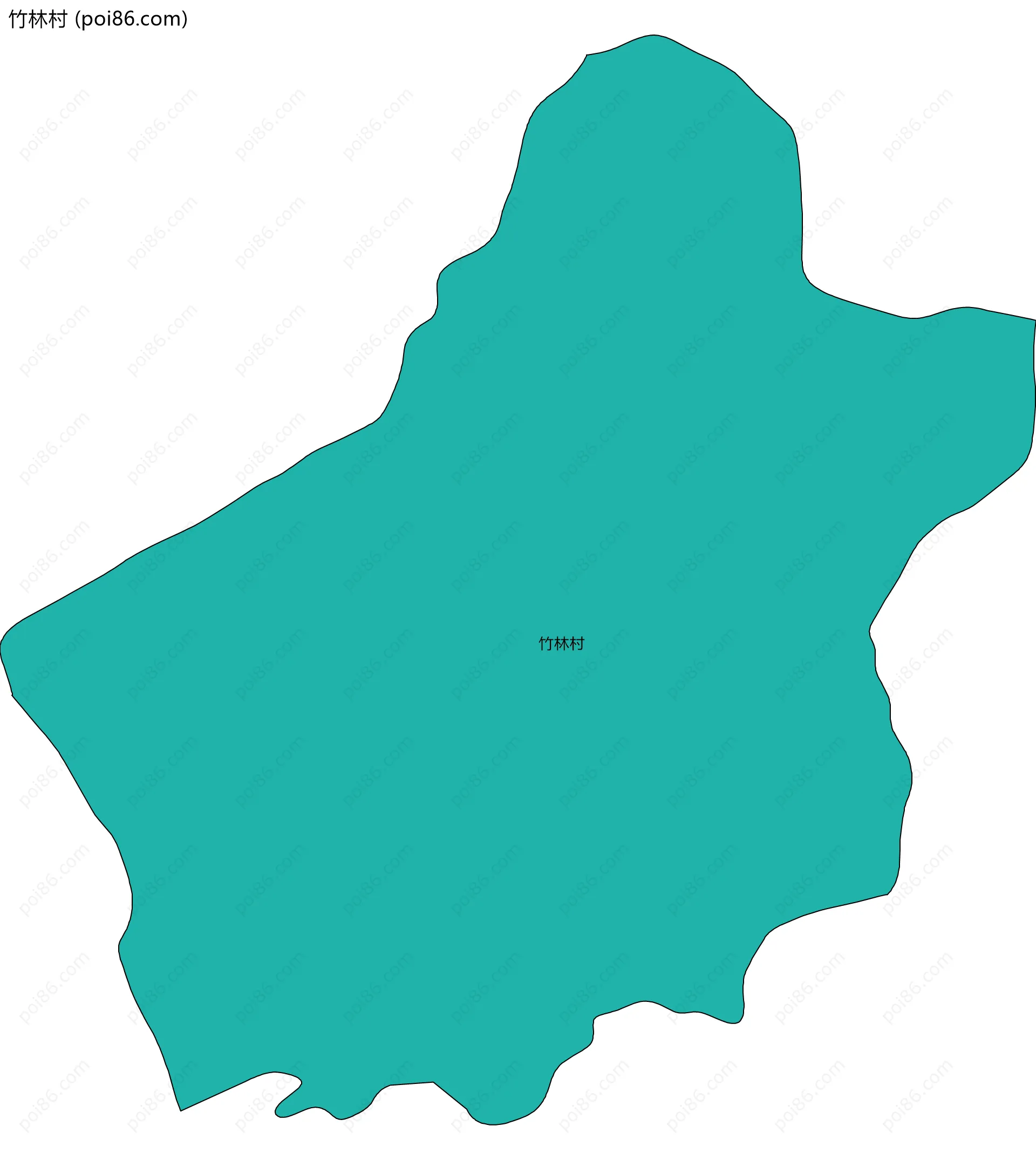 竹林村边界地图