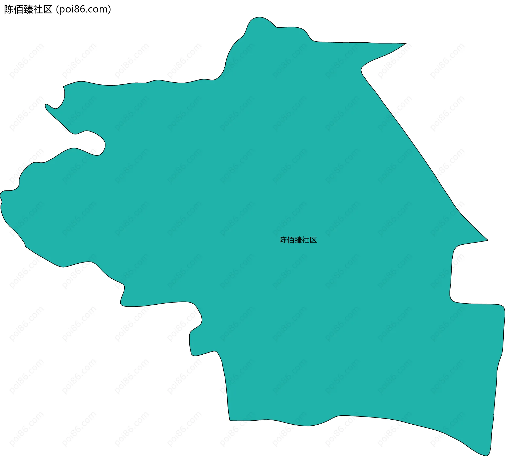 陈佰臻社区边界地图