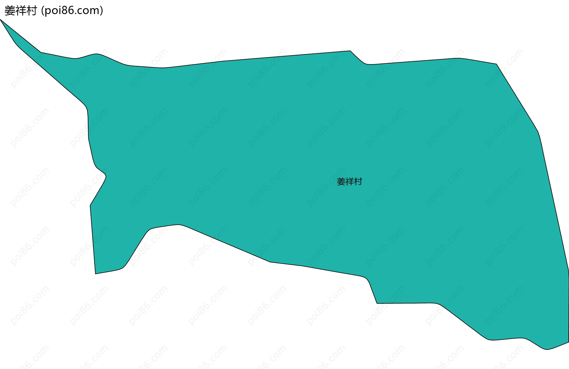 姜祥村边界地图