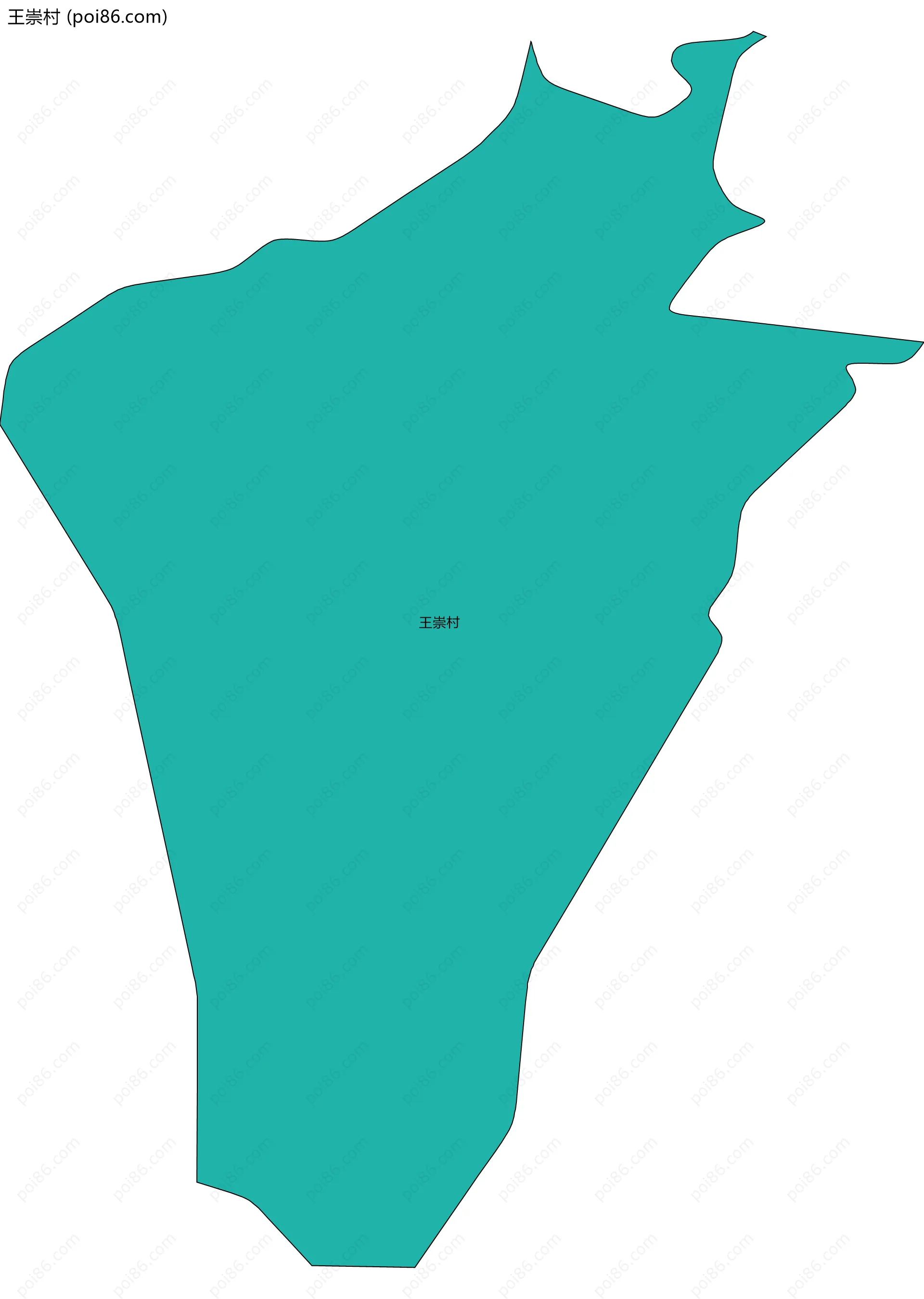 王崇村边界地图