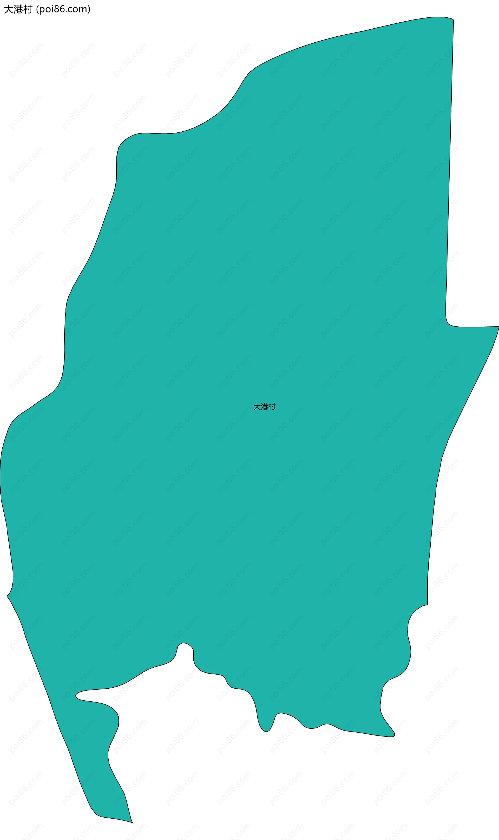 大港村边界地图