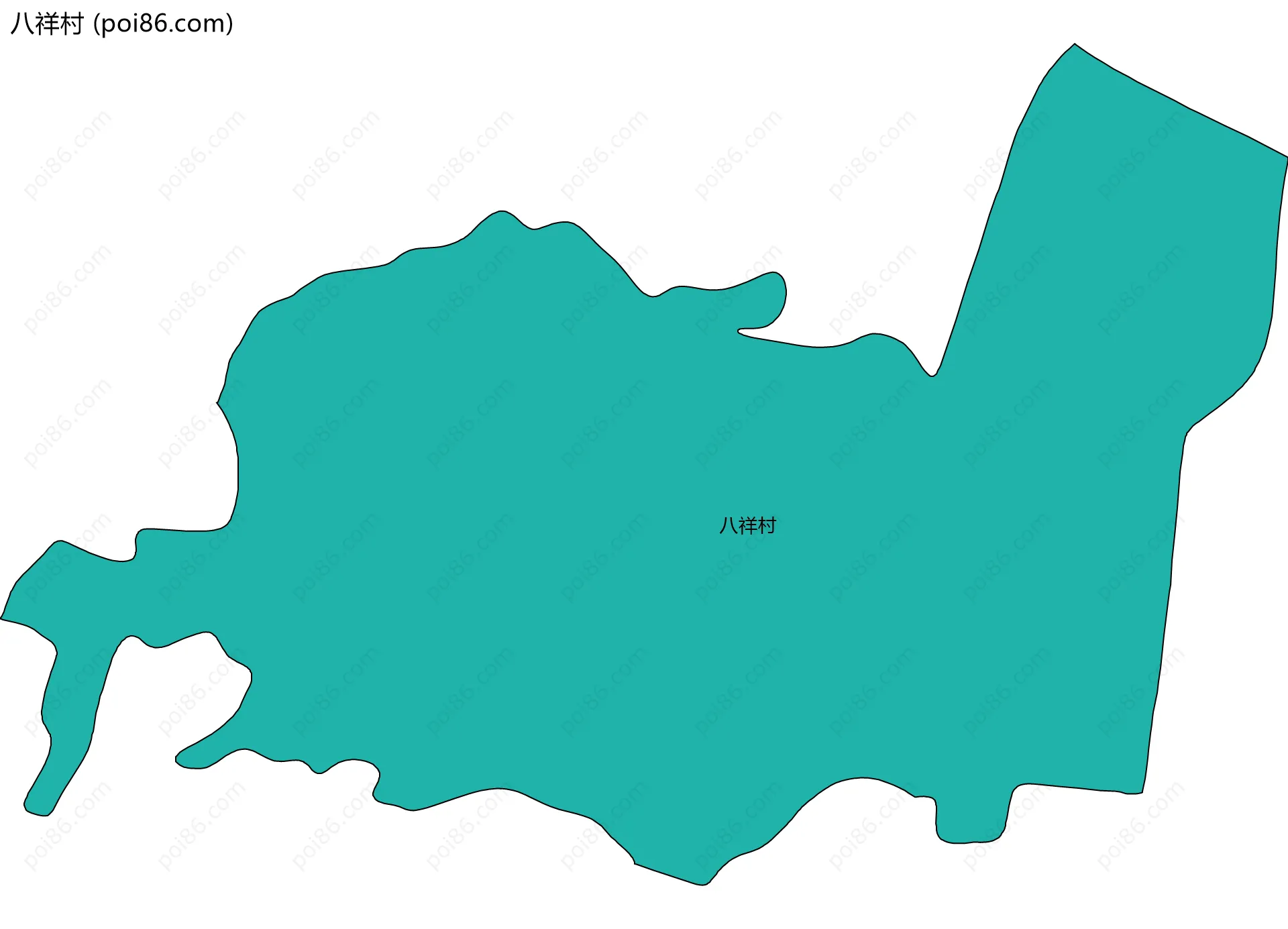 八祥村边界地图