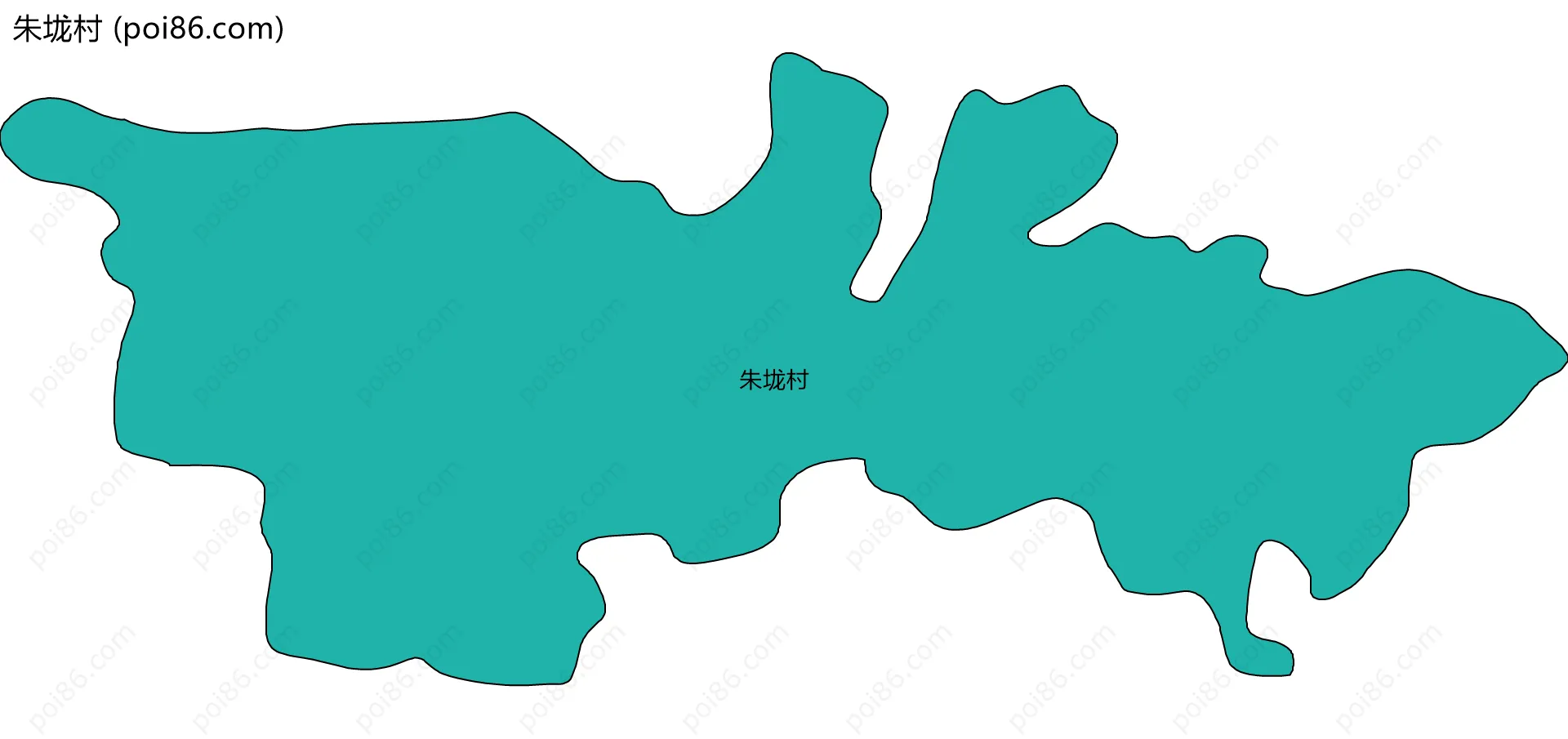 朱垅村边界地图