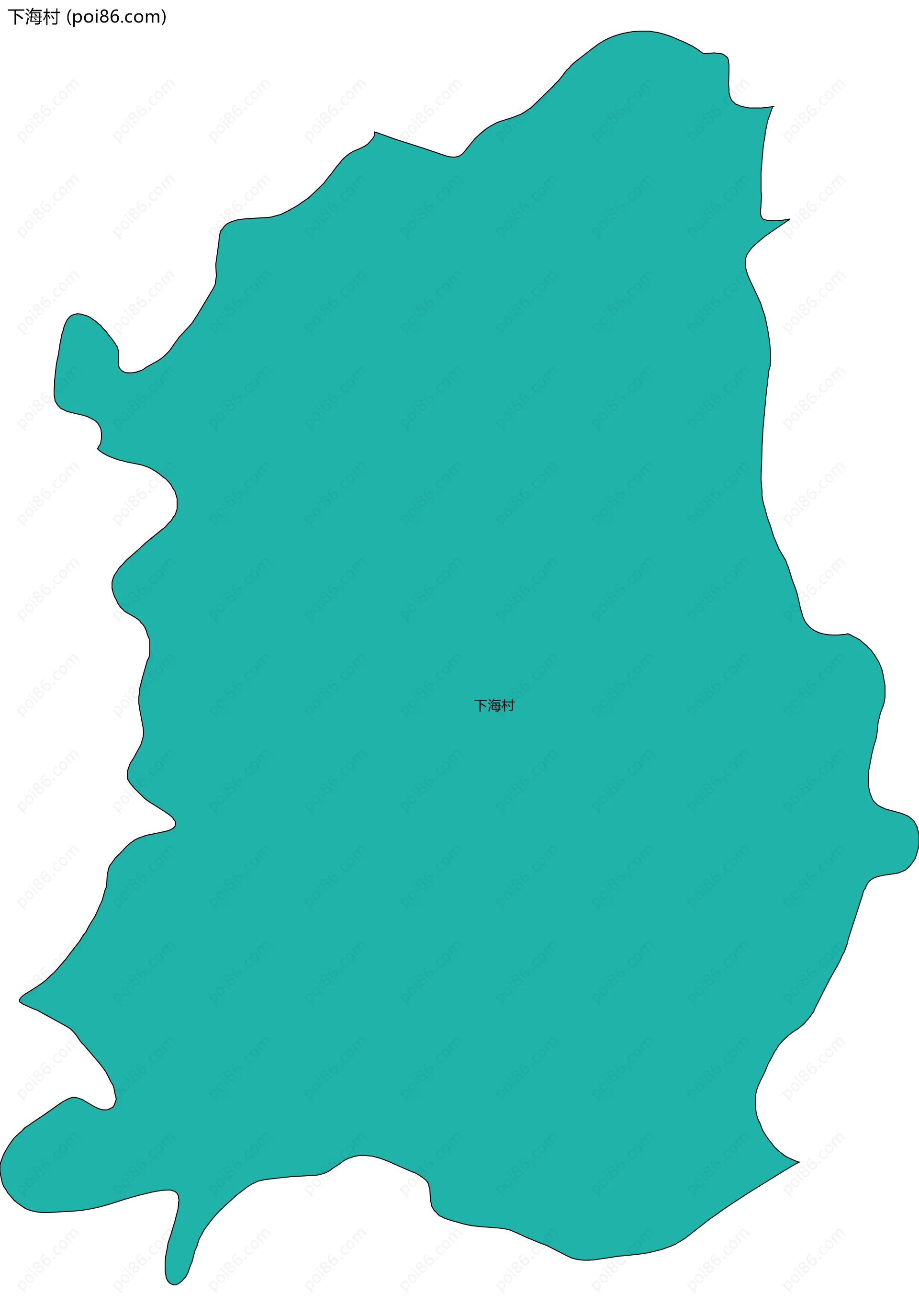 下海村边界地图