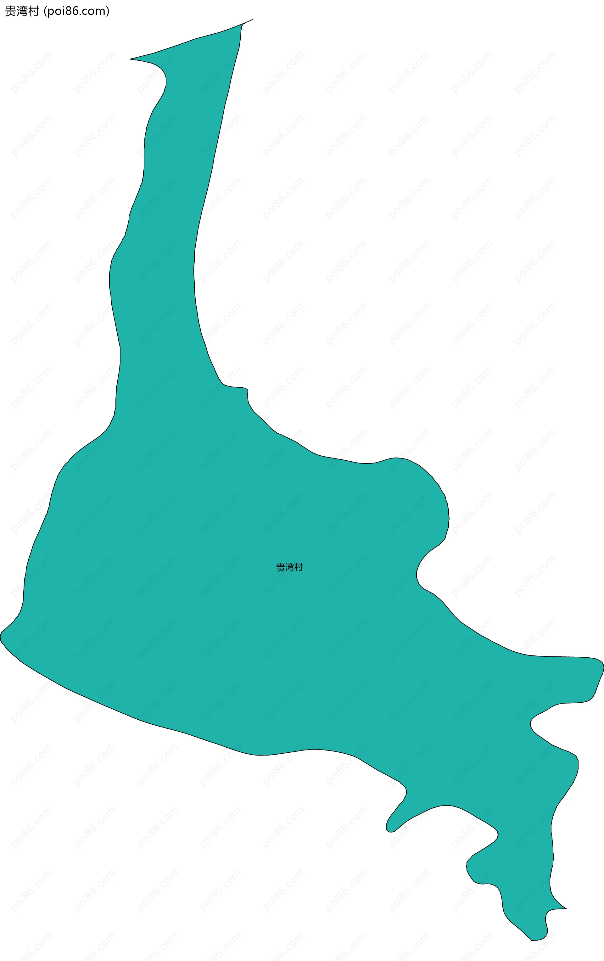 贵湾村边界地图