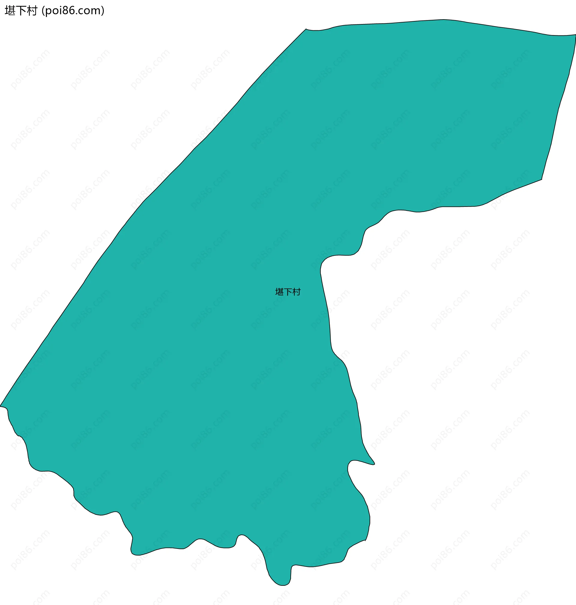 堪下村边界地图