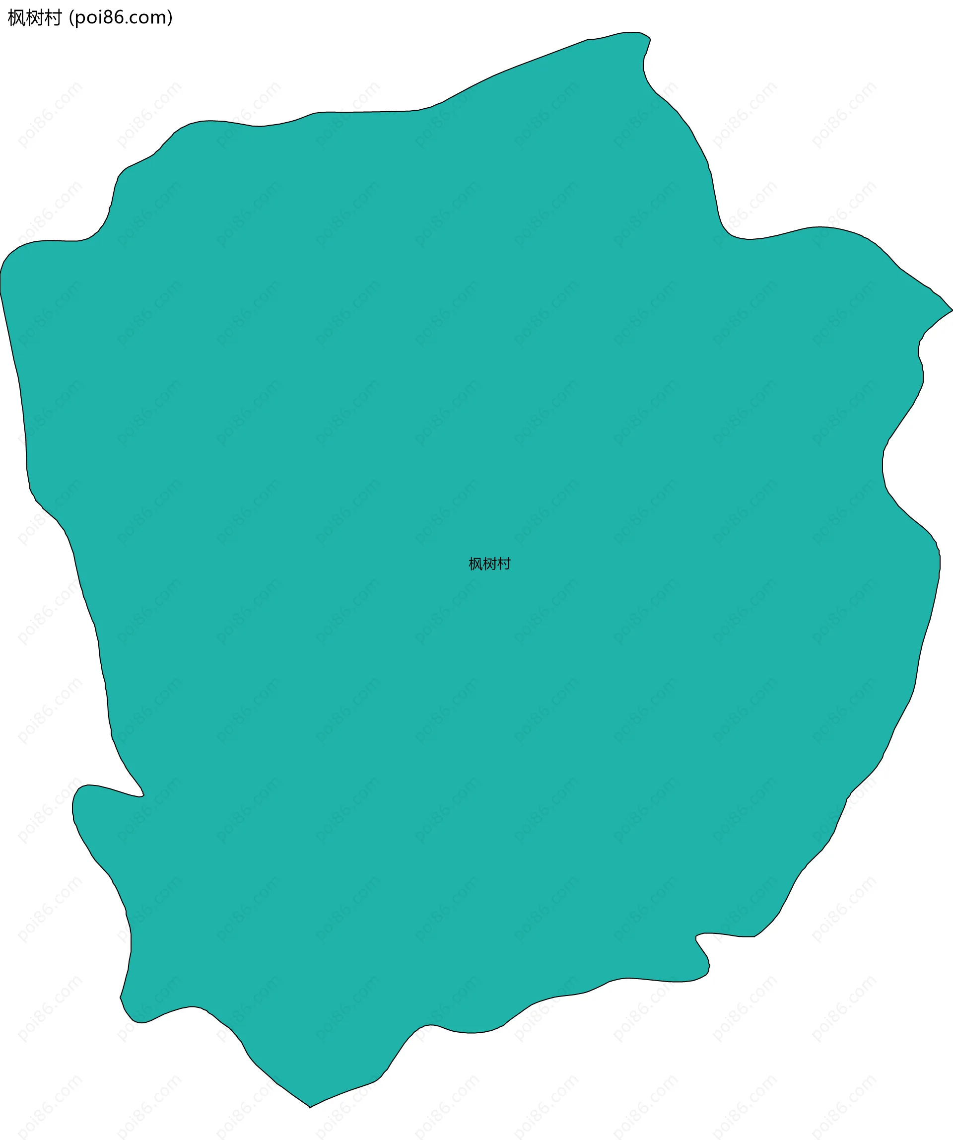 枫树村边界地图