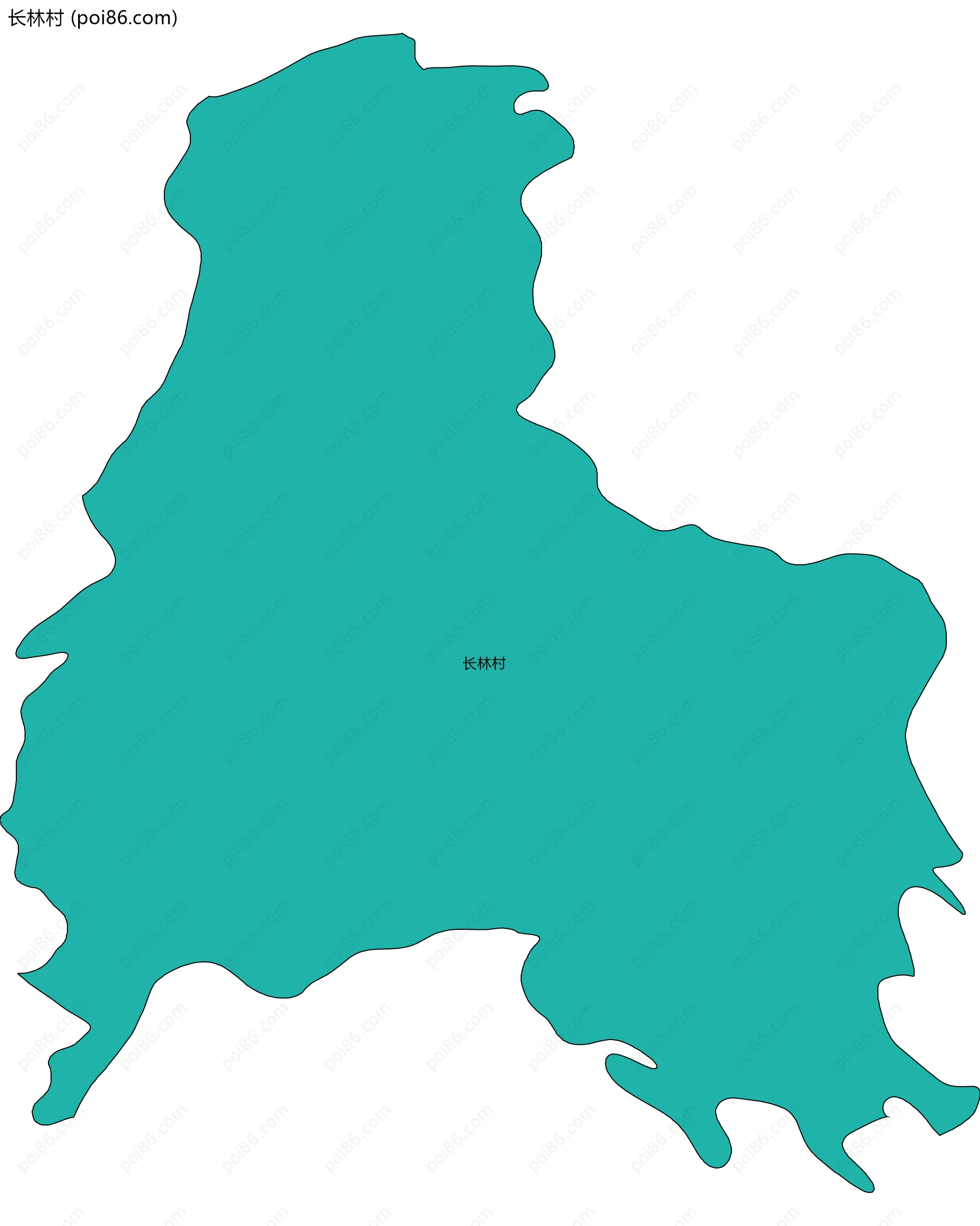 长林村边界地图