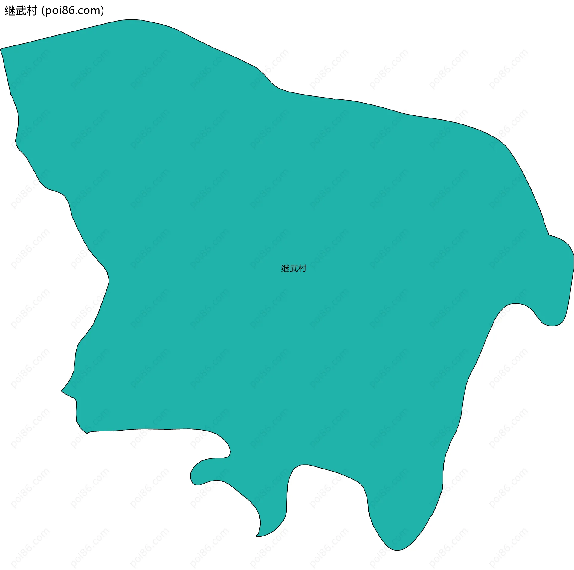 继武村边界地图