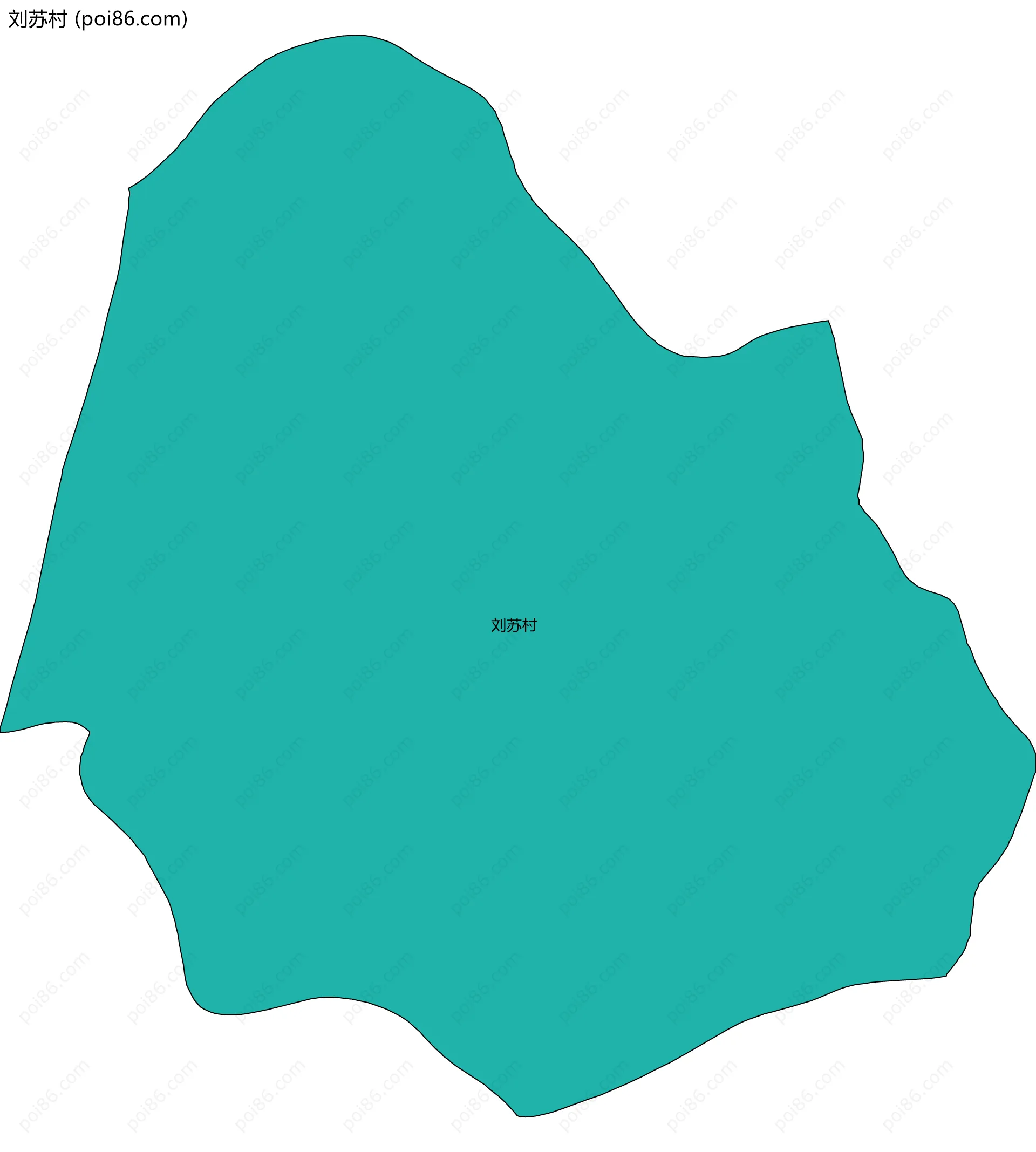 刘苏村边界地图
