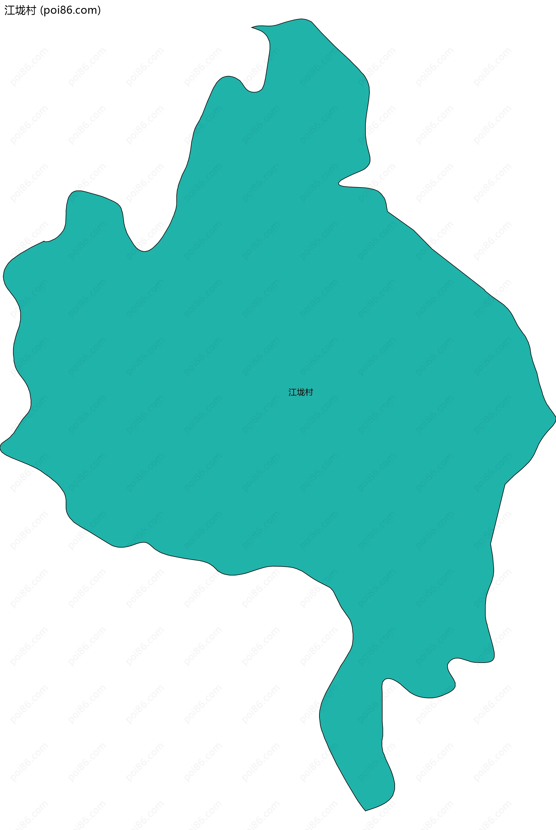 江垅村边界地图