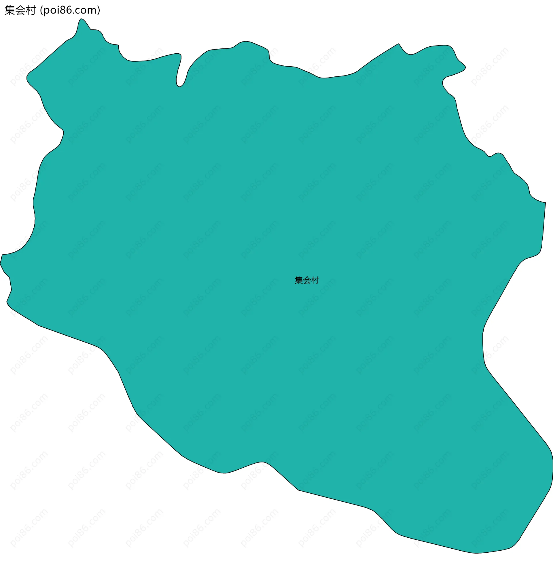 集会村边界地图
