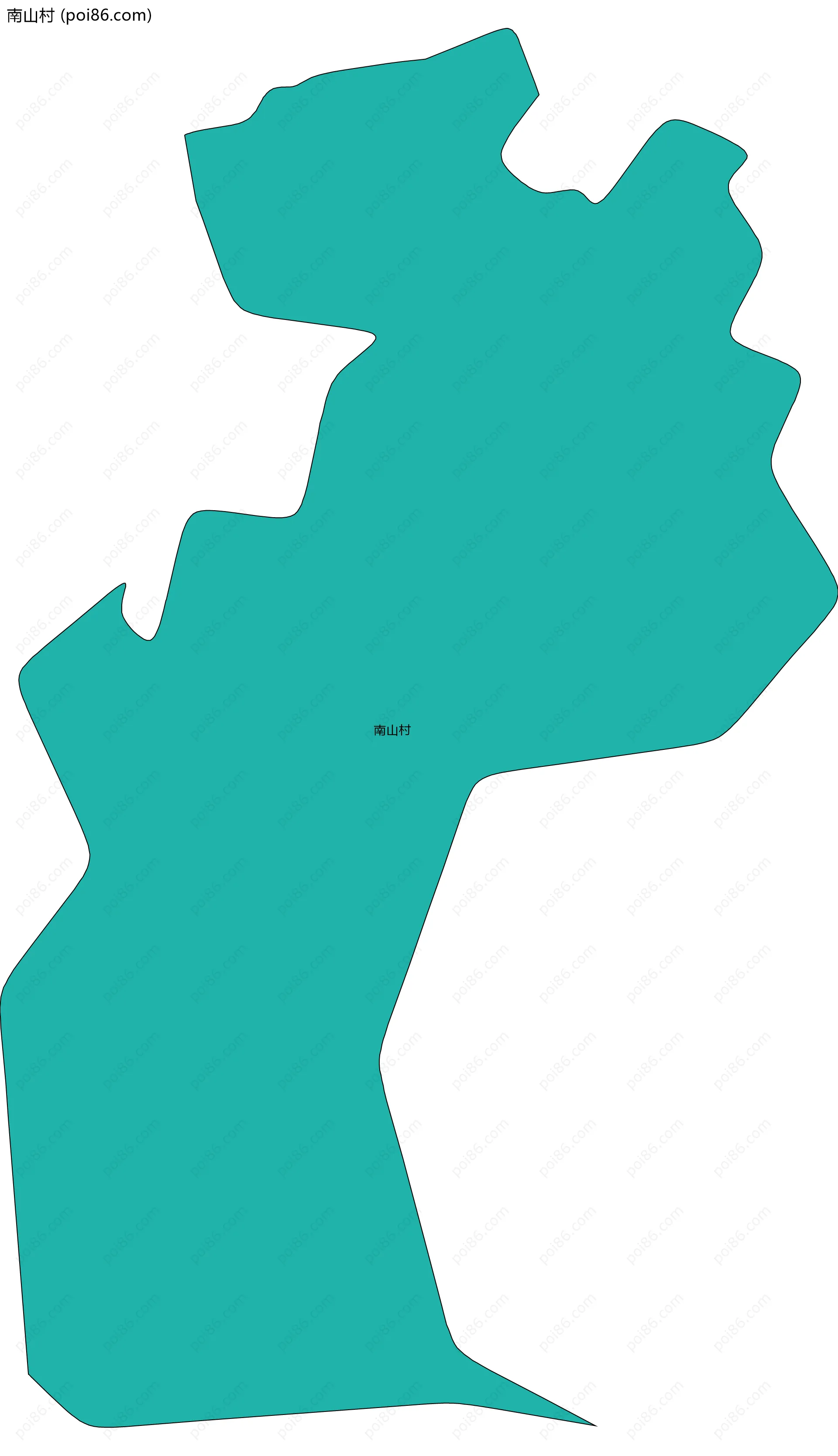 南山村边界地图