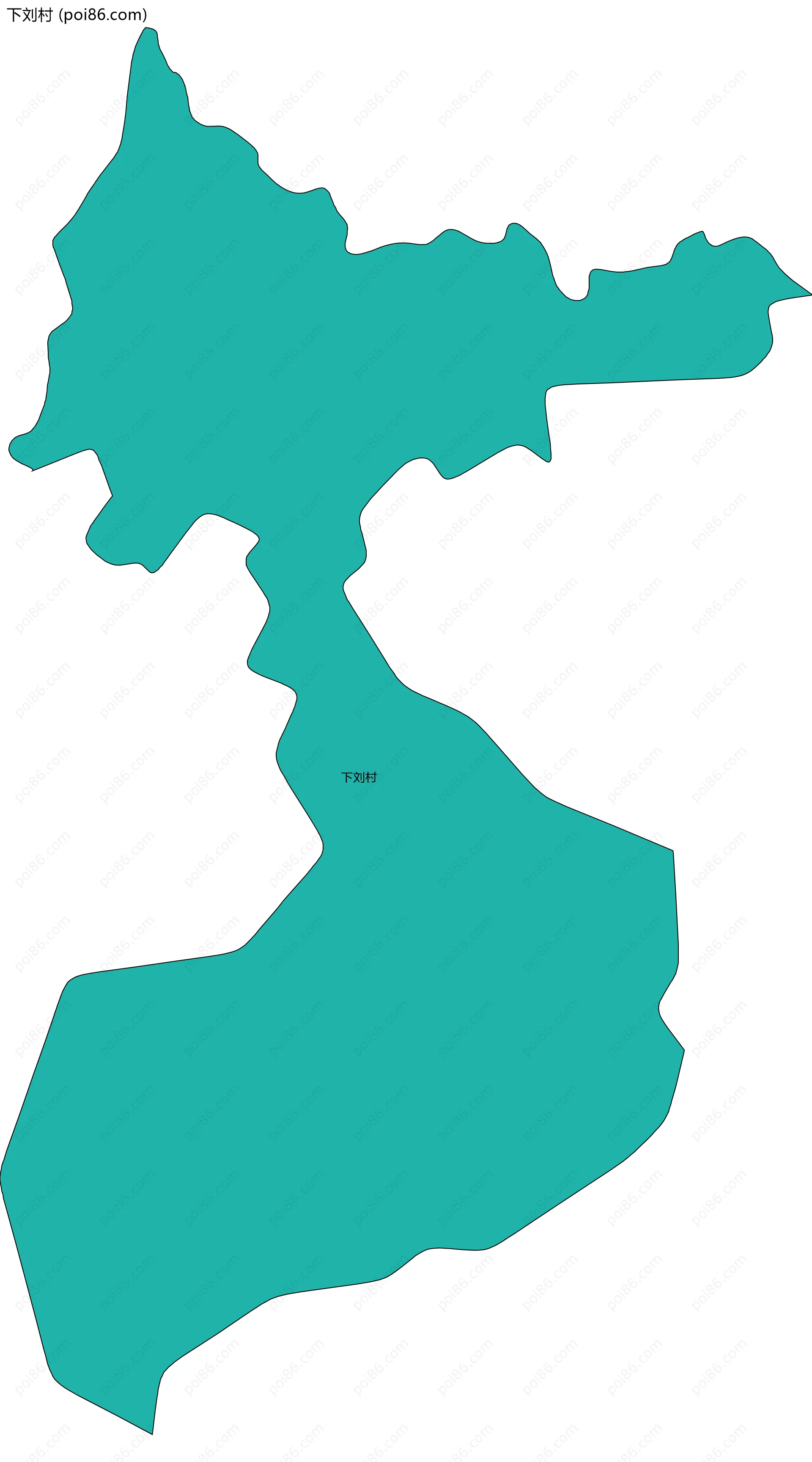 下刘村边界地图