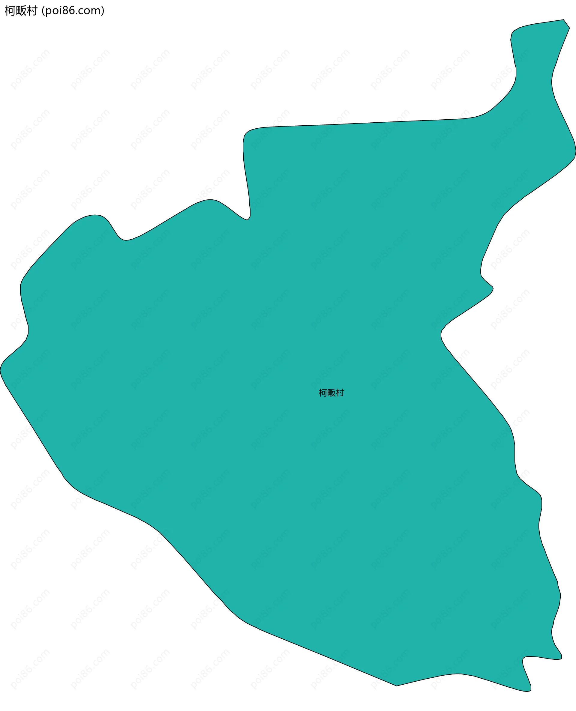 柯畈村边界地图