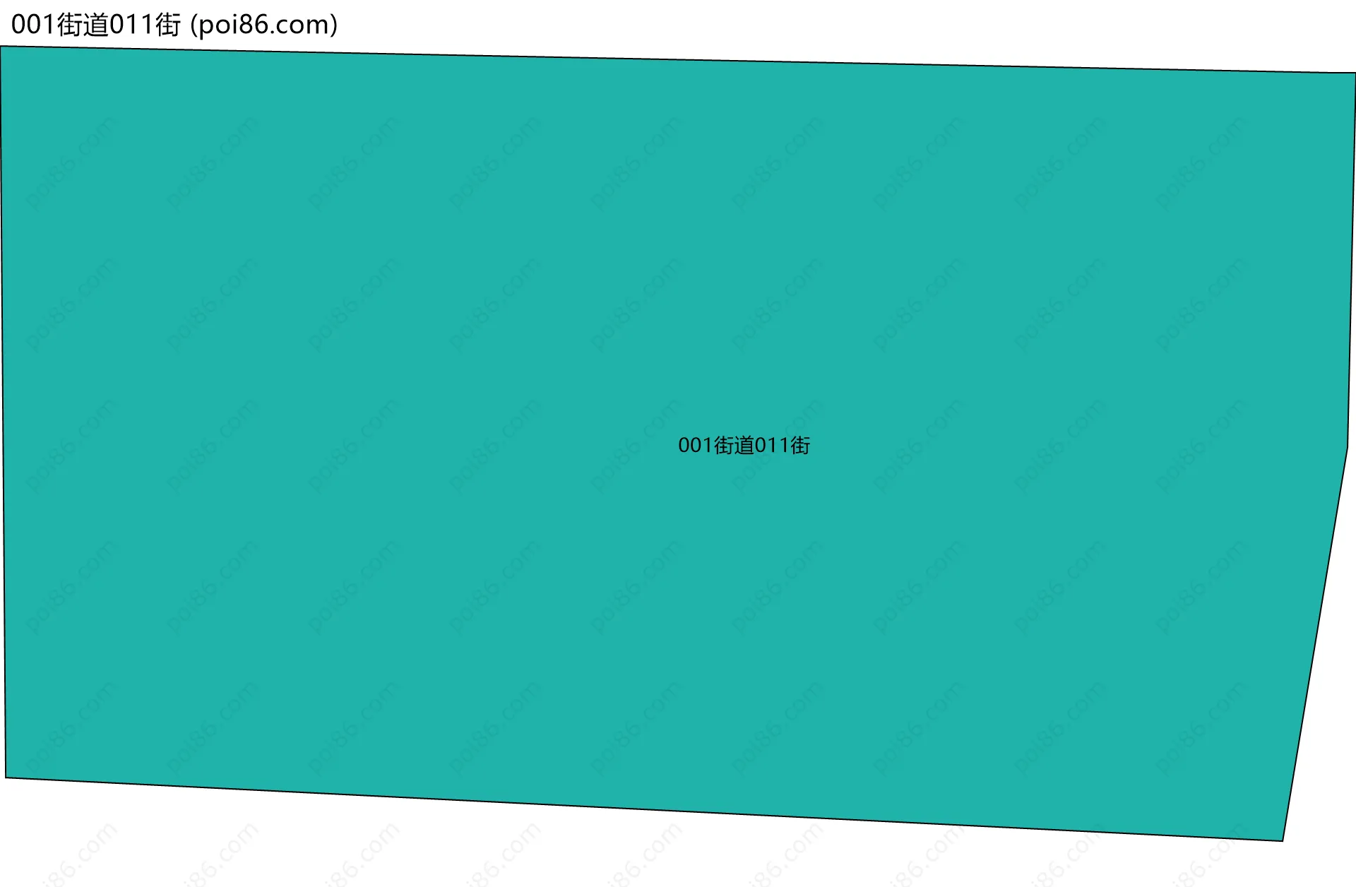 001街道011街边界地图