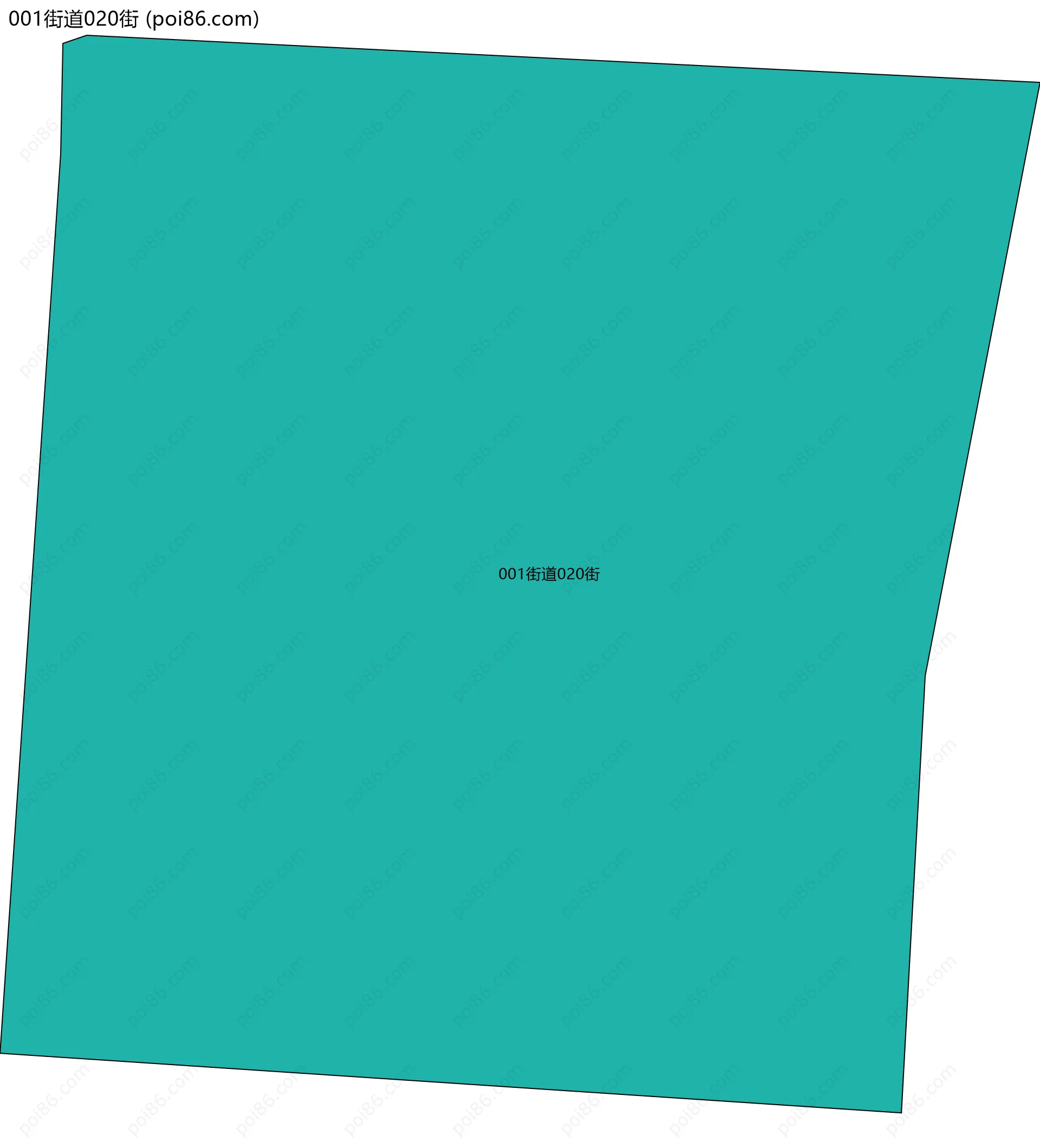 001街道020街边界地图