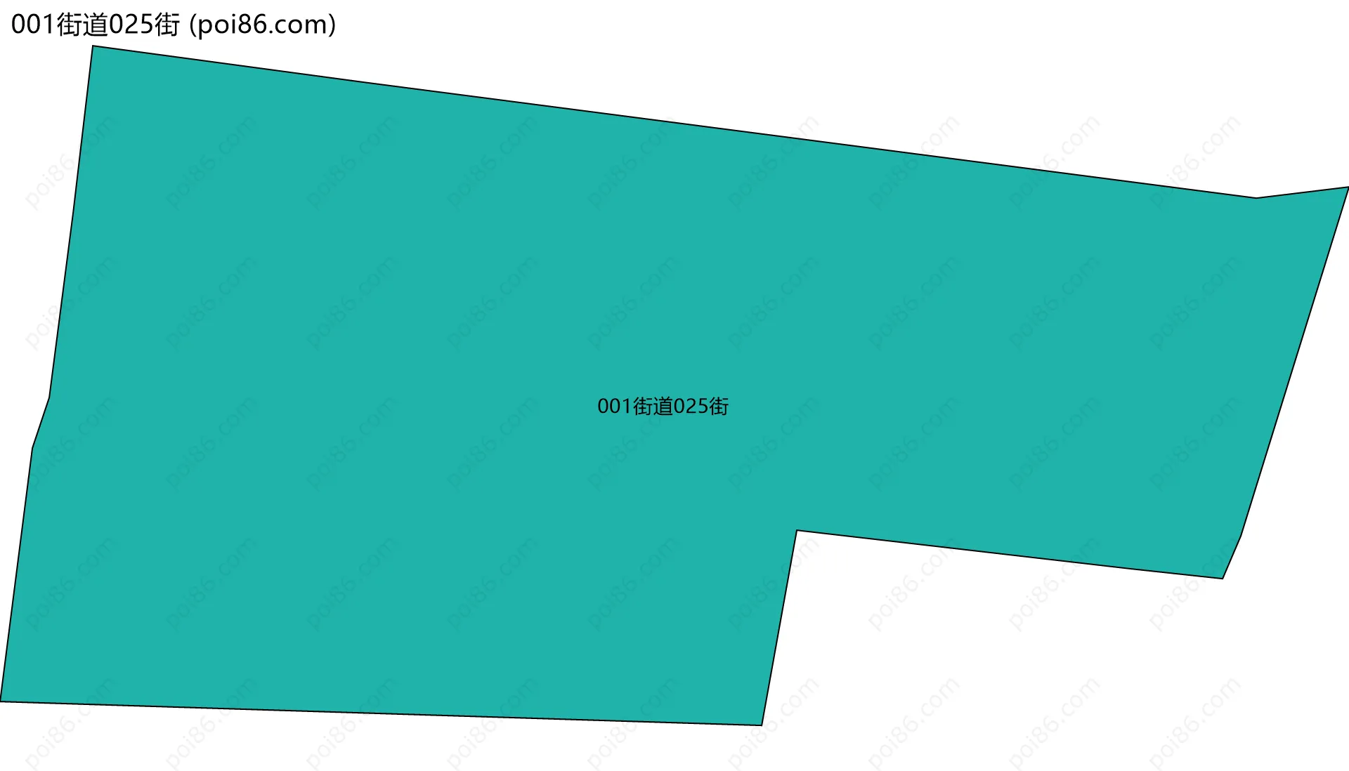 001街道025街边界地图