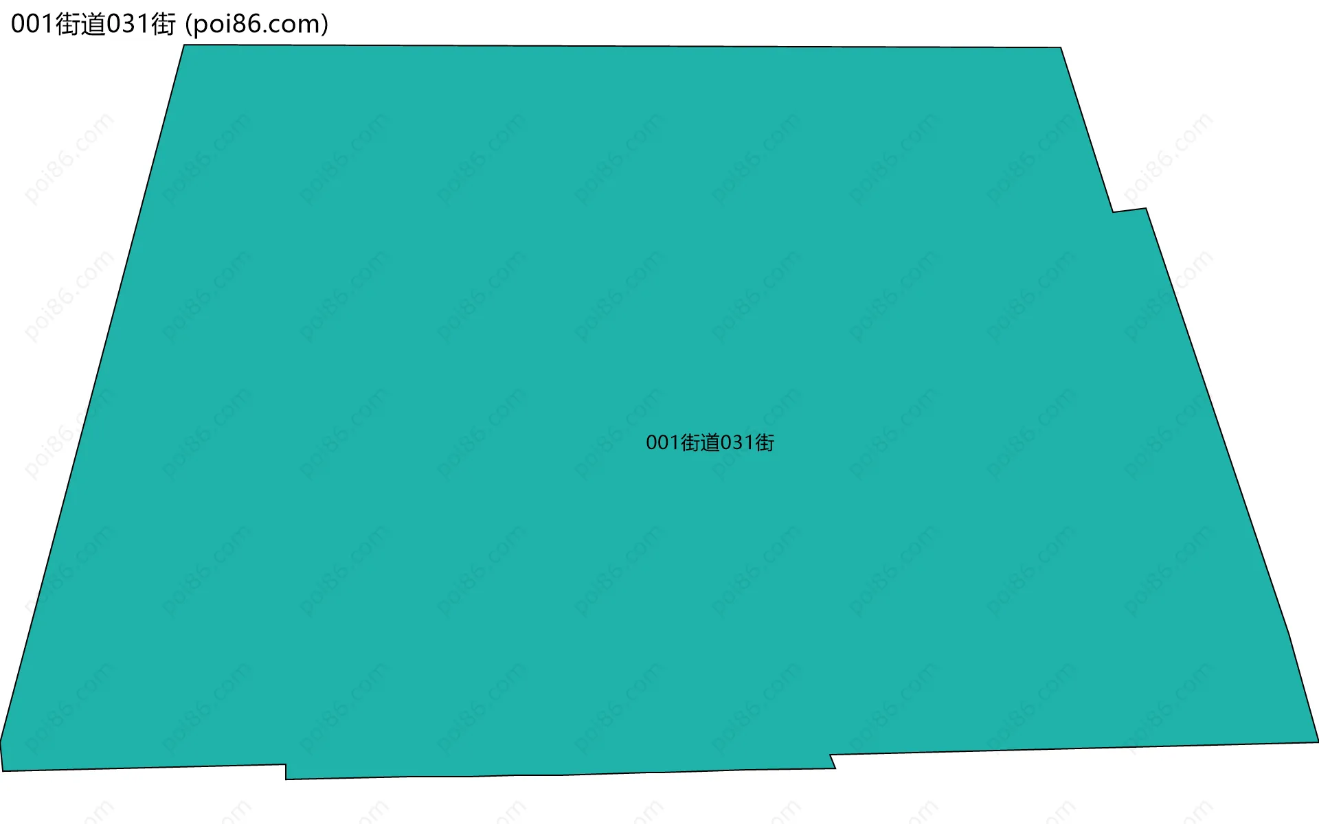 001街道031街边界地图