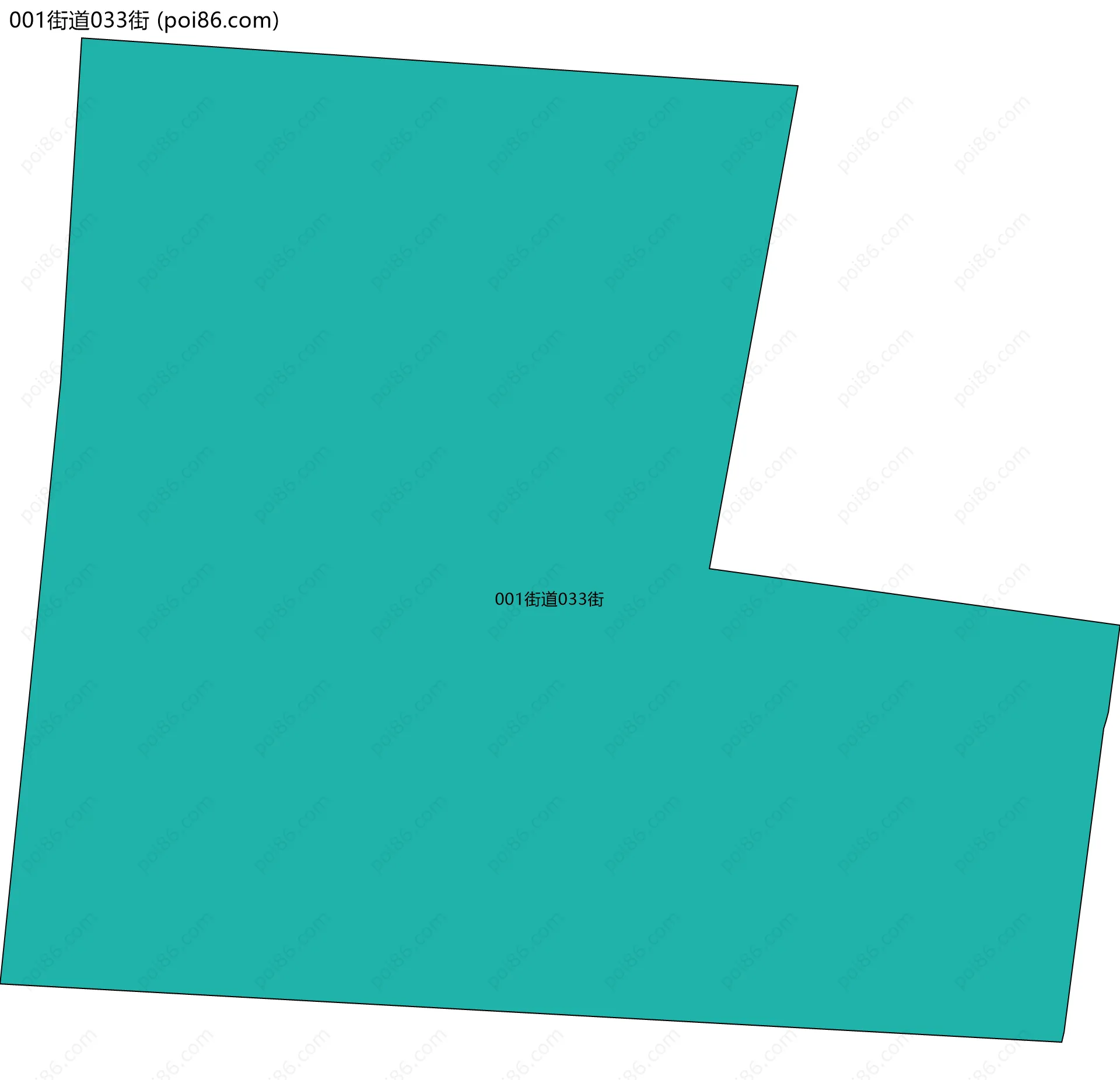 001街道033街边界地图