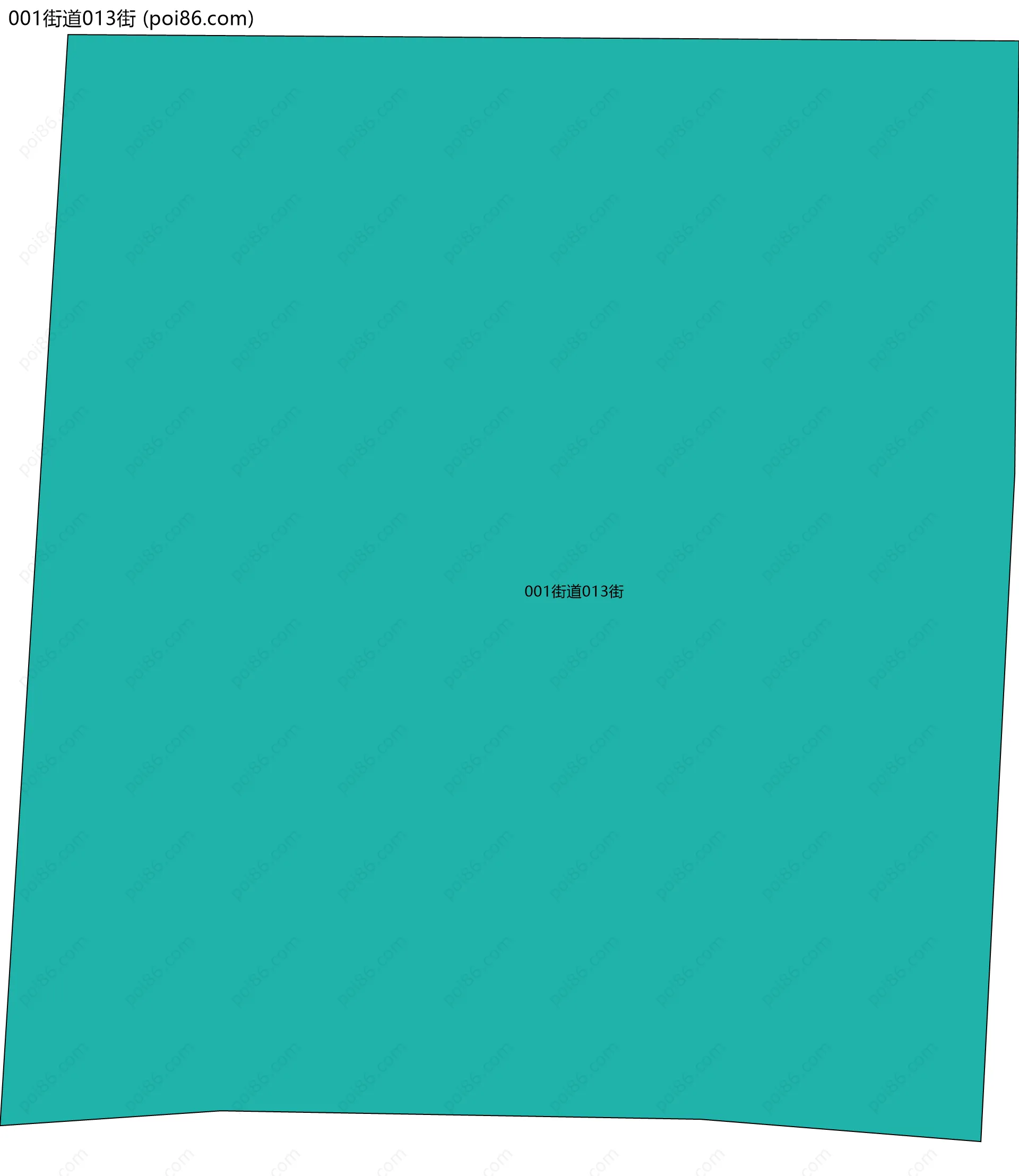 001街道013街边界地图