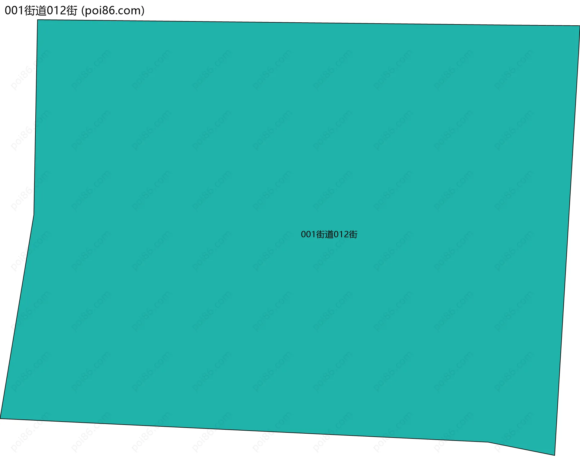 001街道012街边界地图