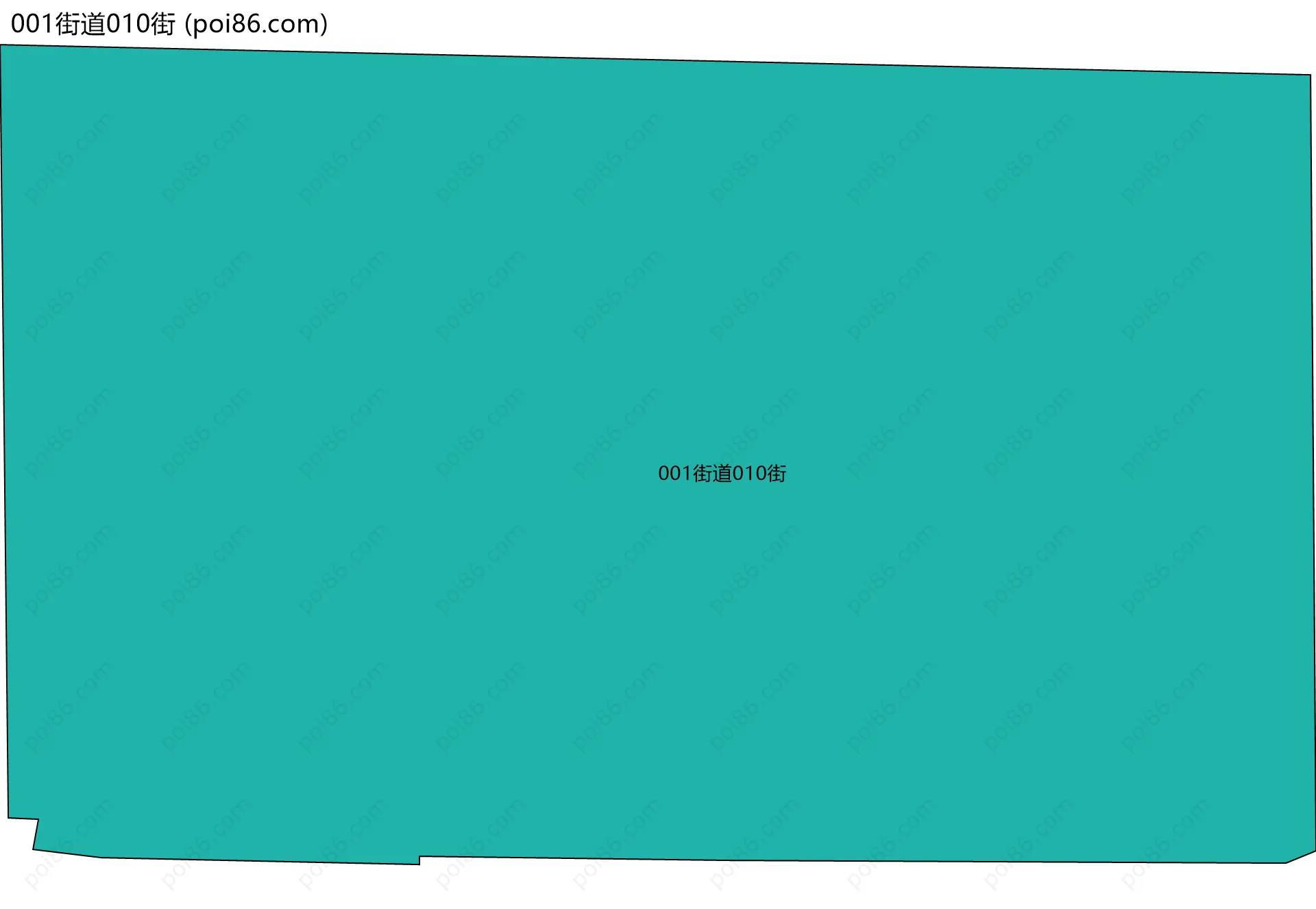 001街道010街边界地图