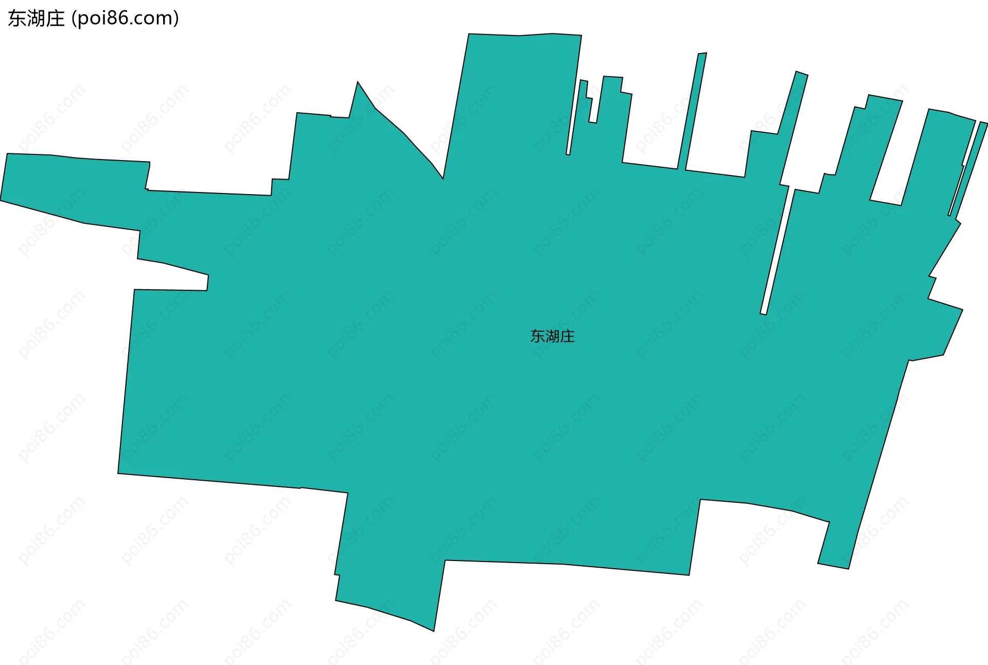 东湖庄边界地图