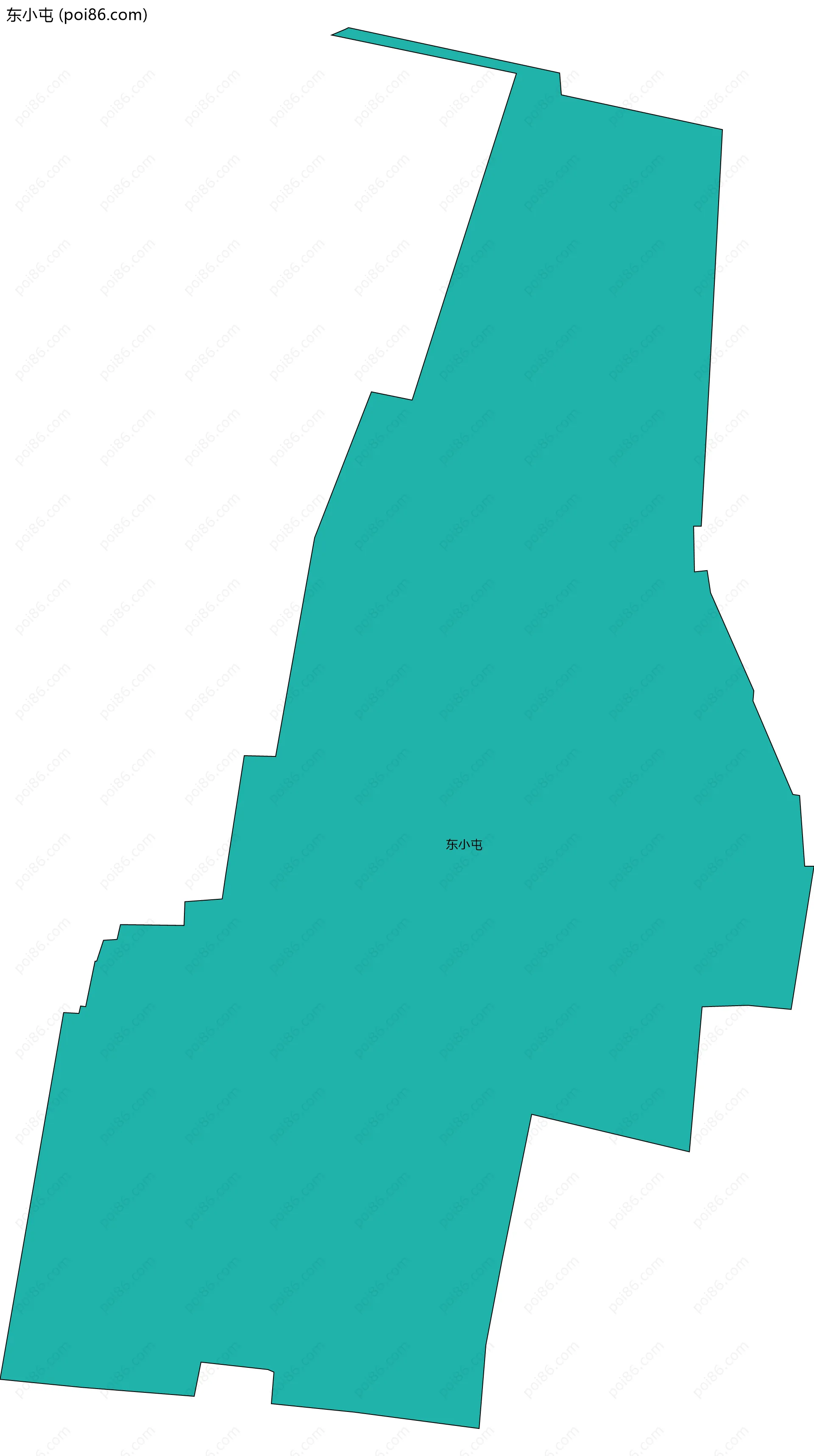 东小屯边界地图