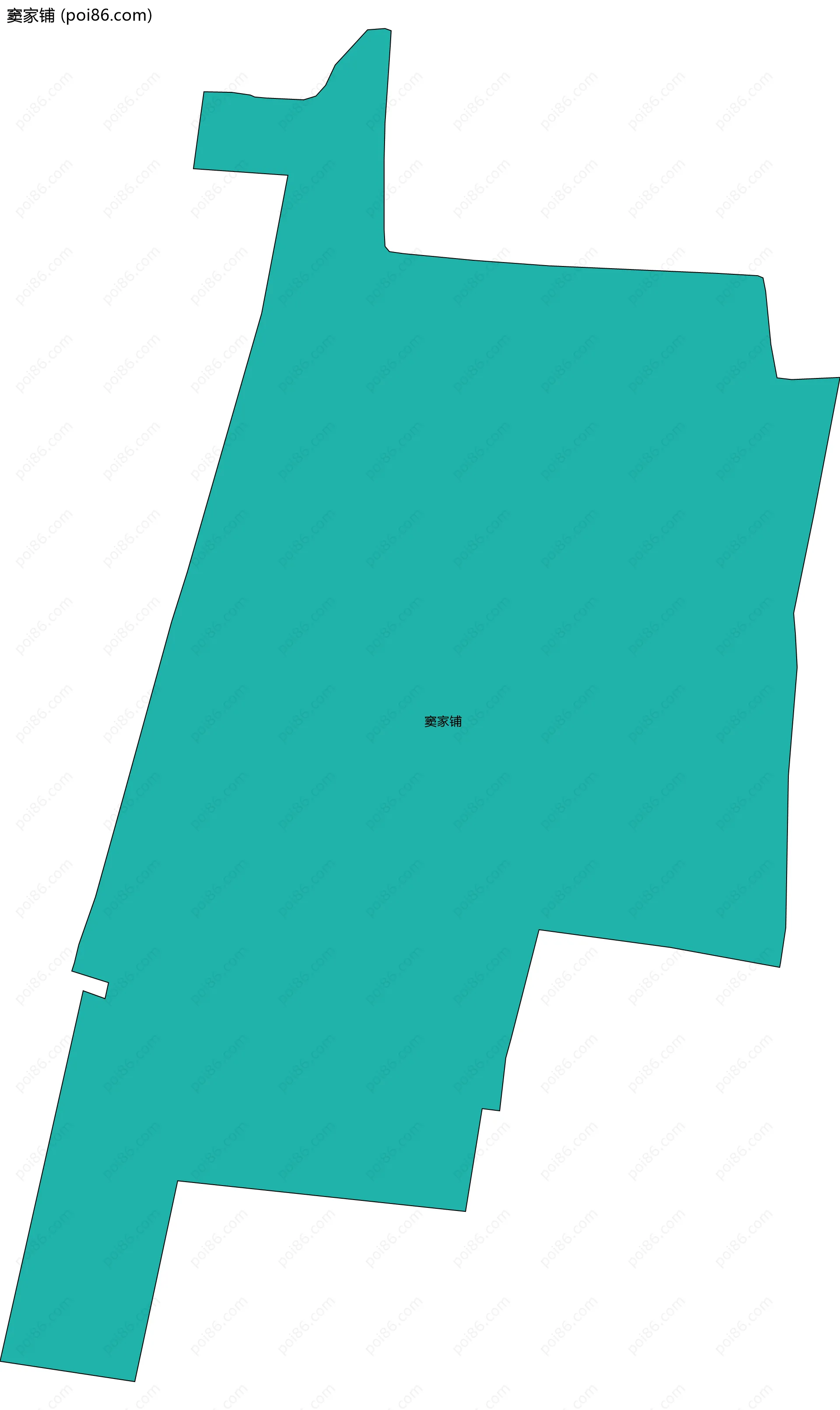 窦家铺边界地图