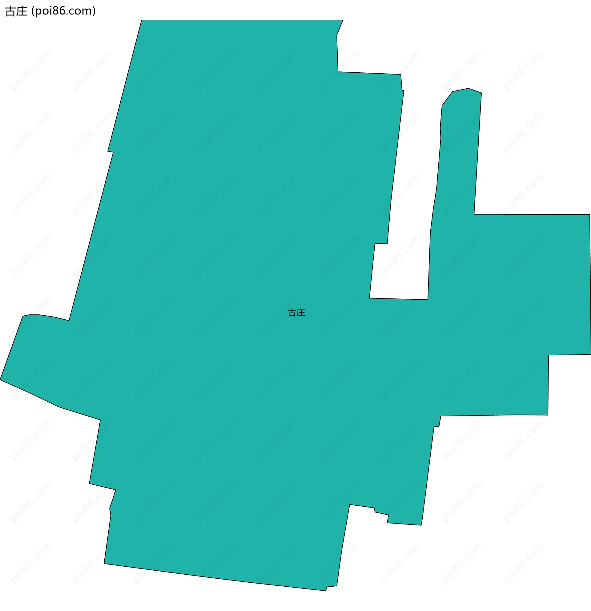 古庄边界地图