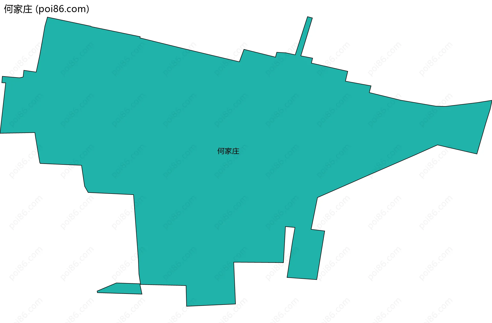 何家庄边界地图