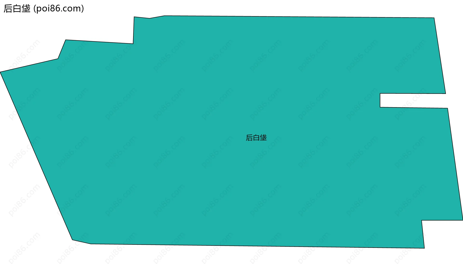 后白垡边界地图