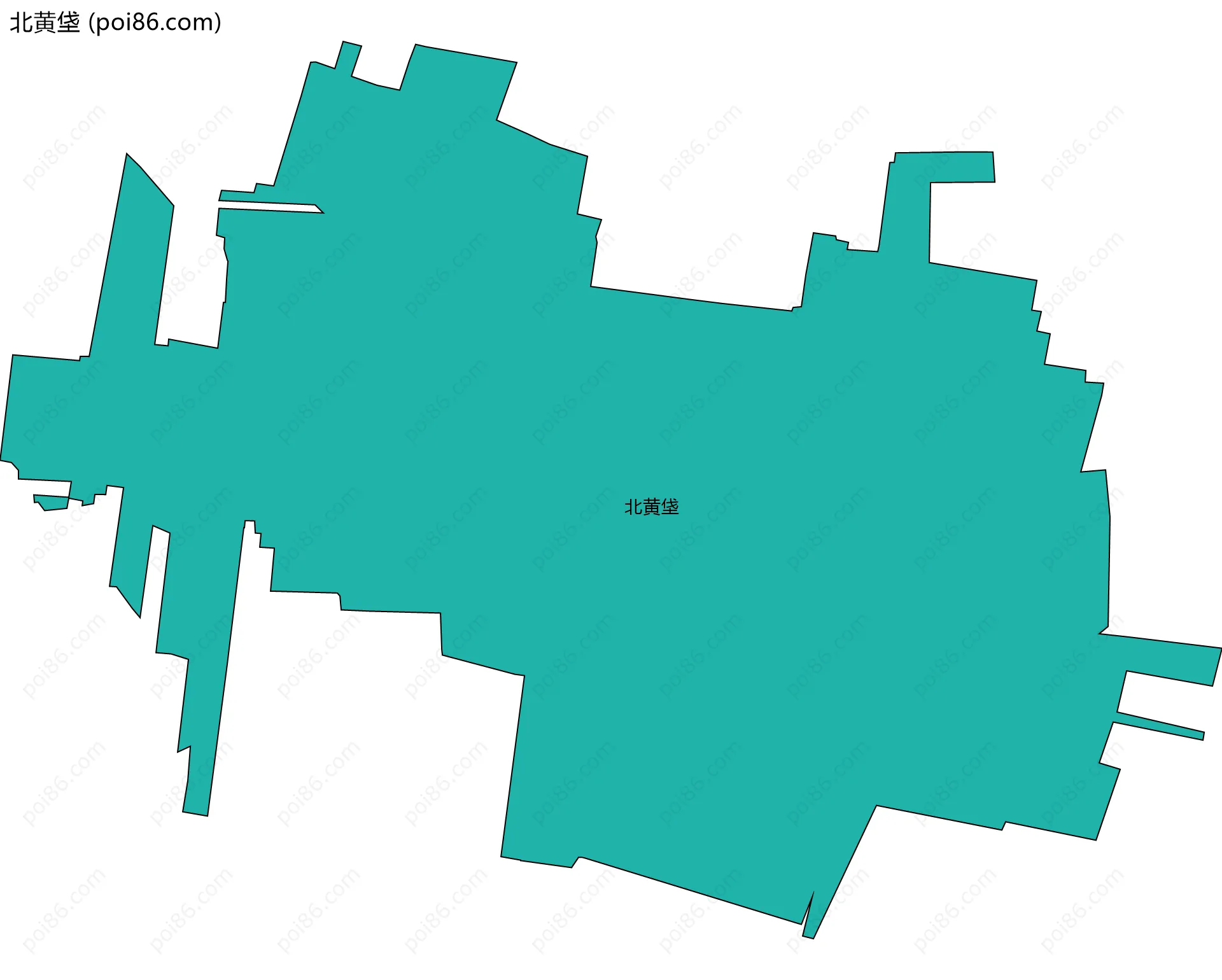 北黄垡边界地图