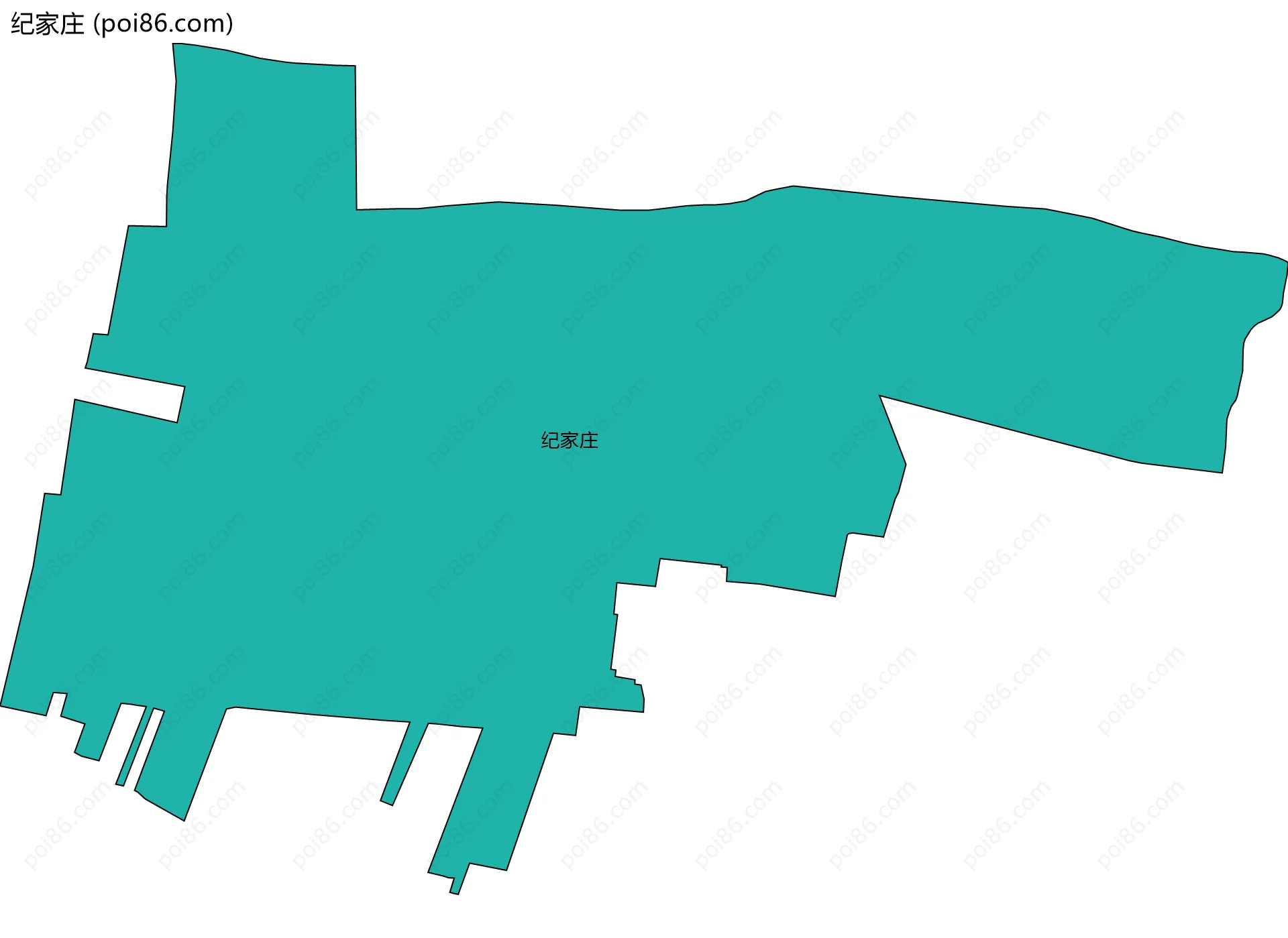 纪家庄边界地图