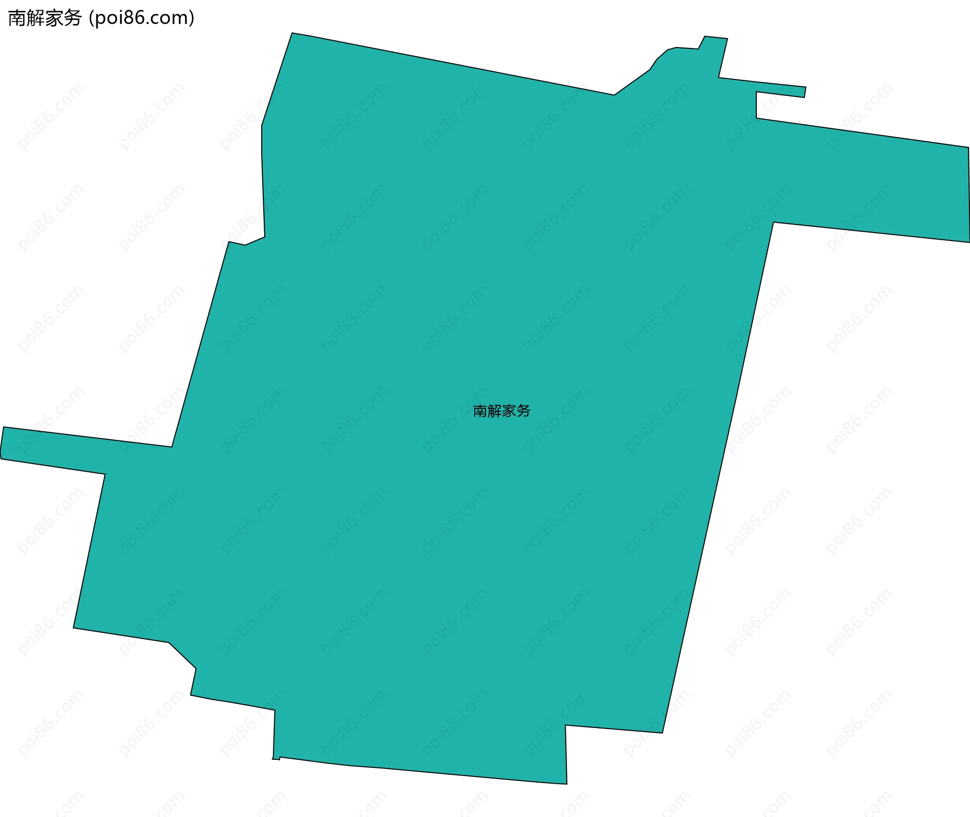 南解家务边界地图