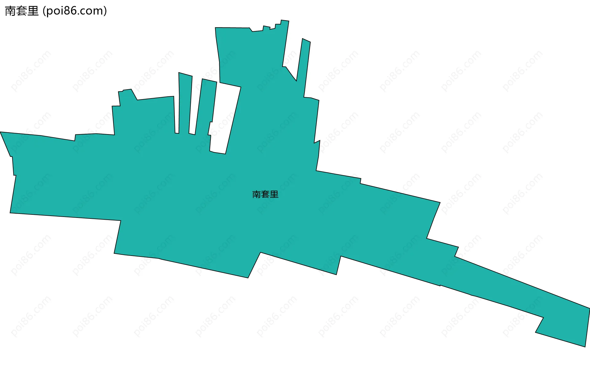 南套里边界地图