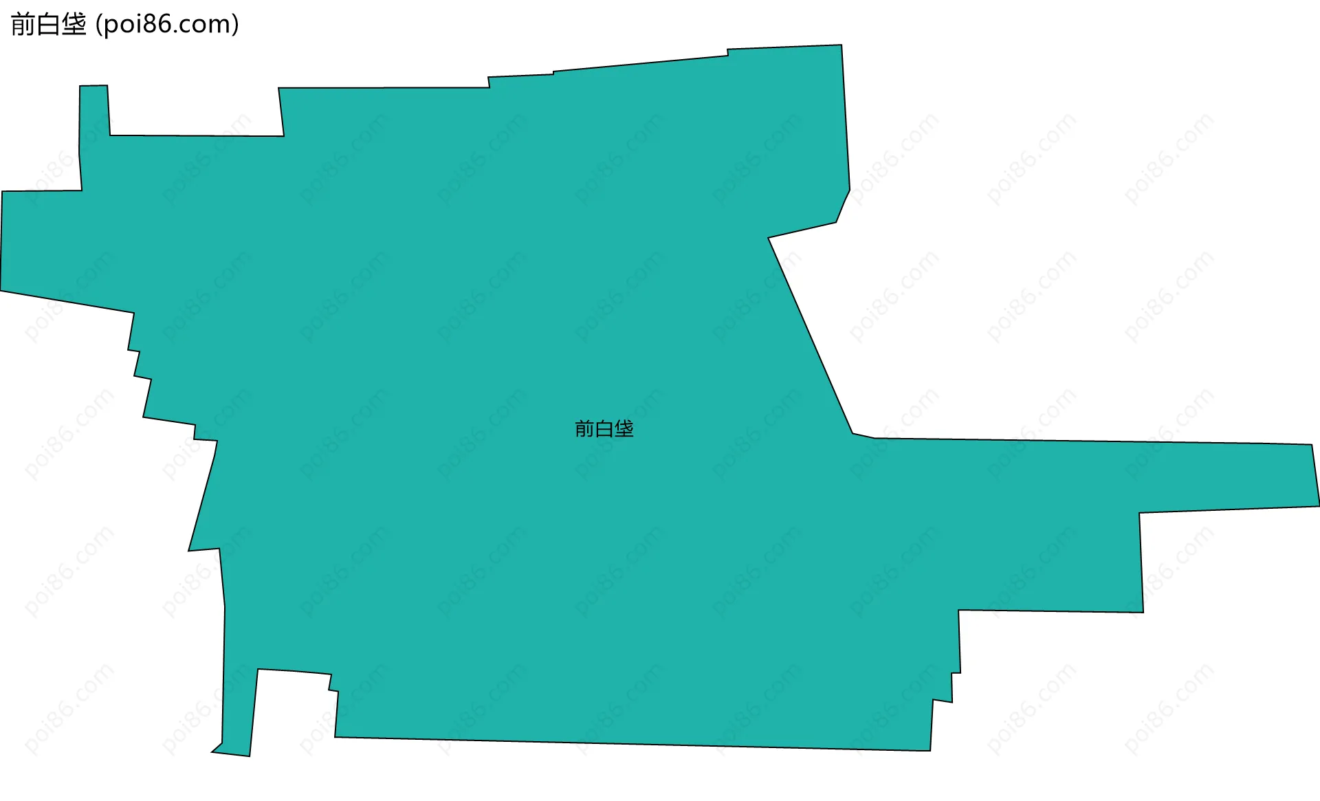 前白垡边界地图