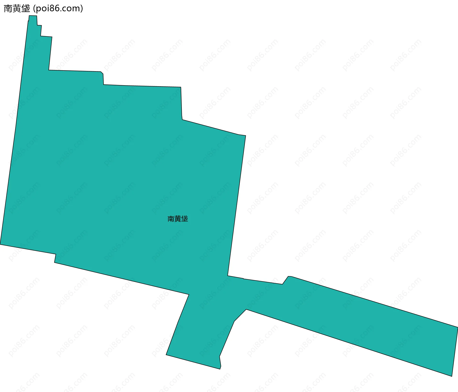 南黄垡边界地图