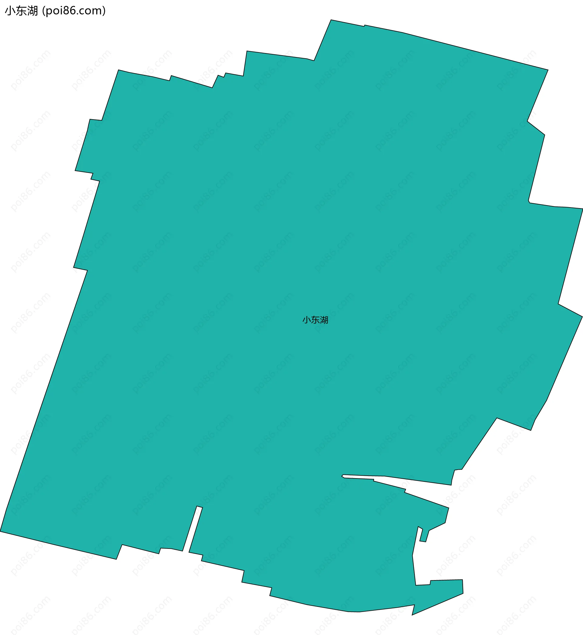 小东湖边界地图
